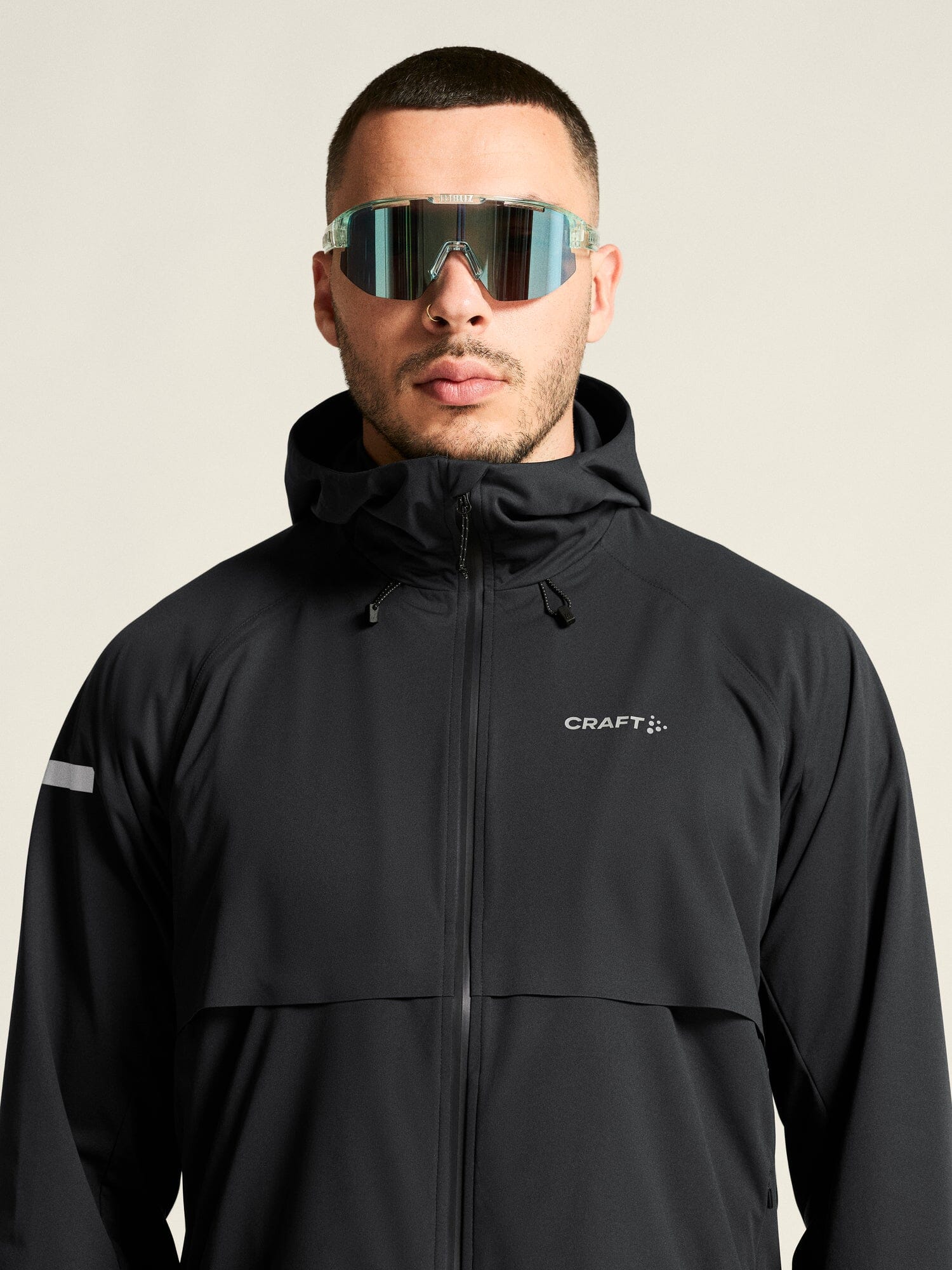 Men's Pro Hydro Running Jacket 3 - Black - Image 3