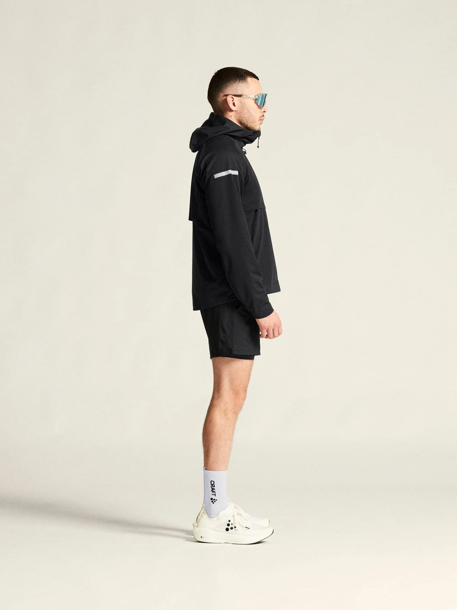 Men's Pro Hydro Running Jacket 3 - Black - Image 6