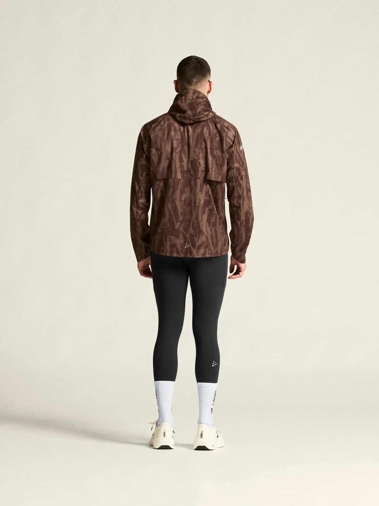 Men's Pro Hydro Running Jacket 3 - Prune/Multi - Image 7