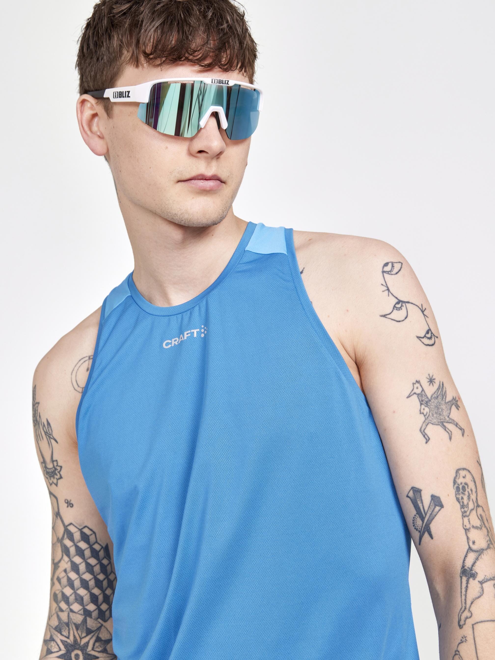 Men's Pro Hypervent Running Singlet - FLUID-ZENITH - Image 4