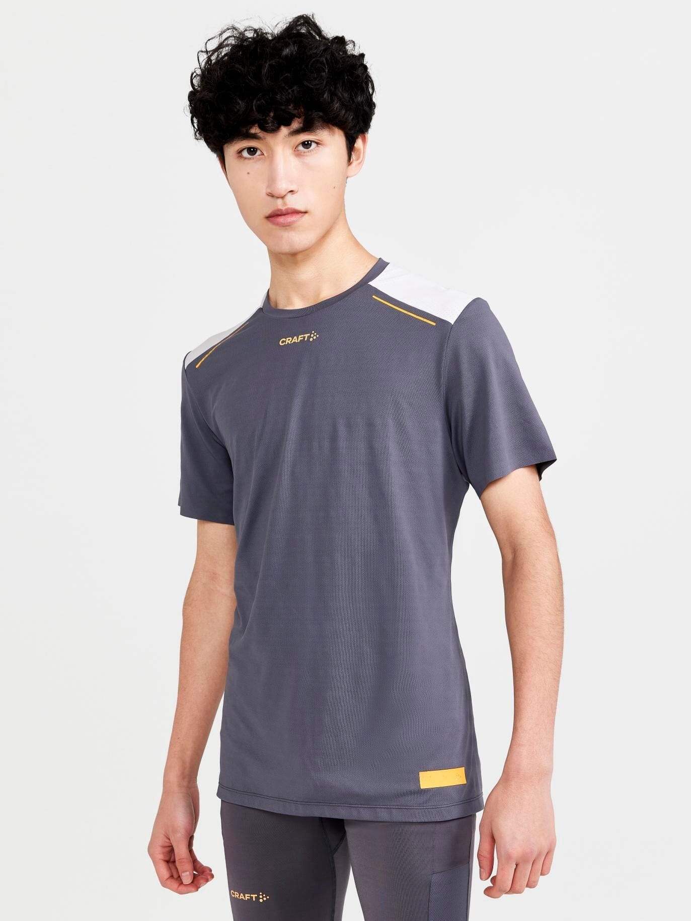 Men's Pro Hypervent Running Tee - GRANITE/ASH - Image 5