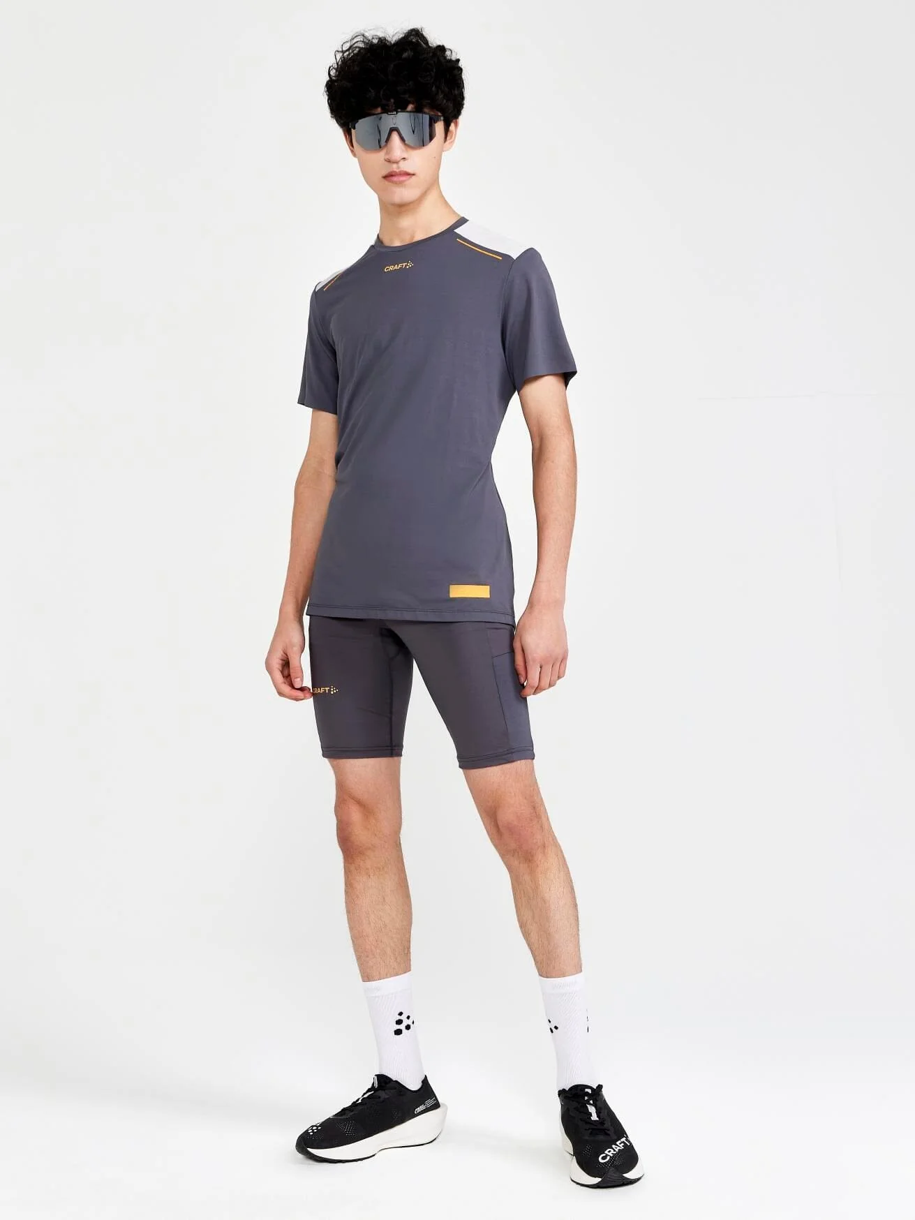 Men's Pro Hypervent Running Tee - GRANITE/ASH - Image 6