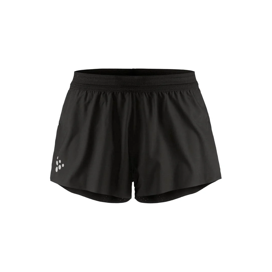 Men's Pro Hypervent Split Running Shorts 2 - Black - Image 6