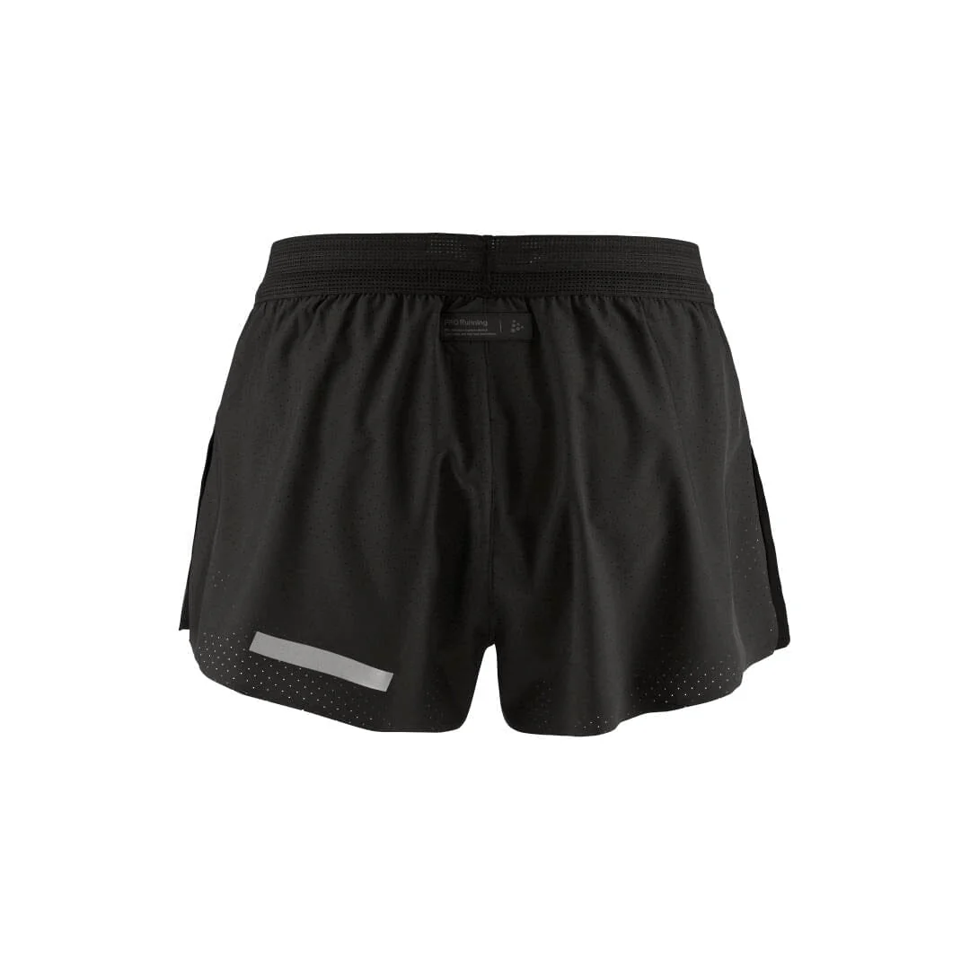 Men's Pro Hypervent Split Running Shorts 2 - Black - Image 7