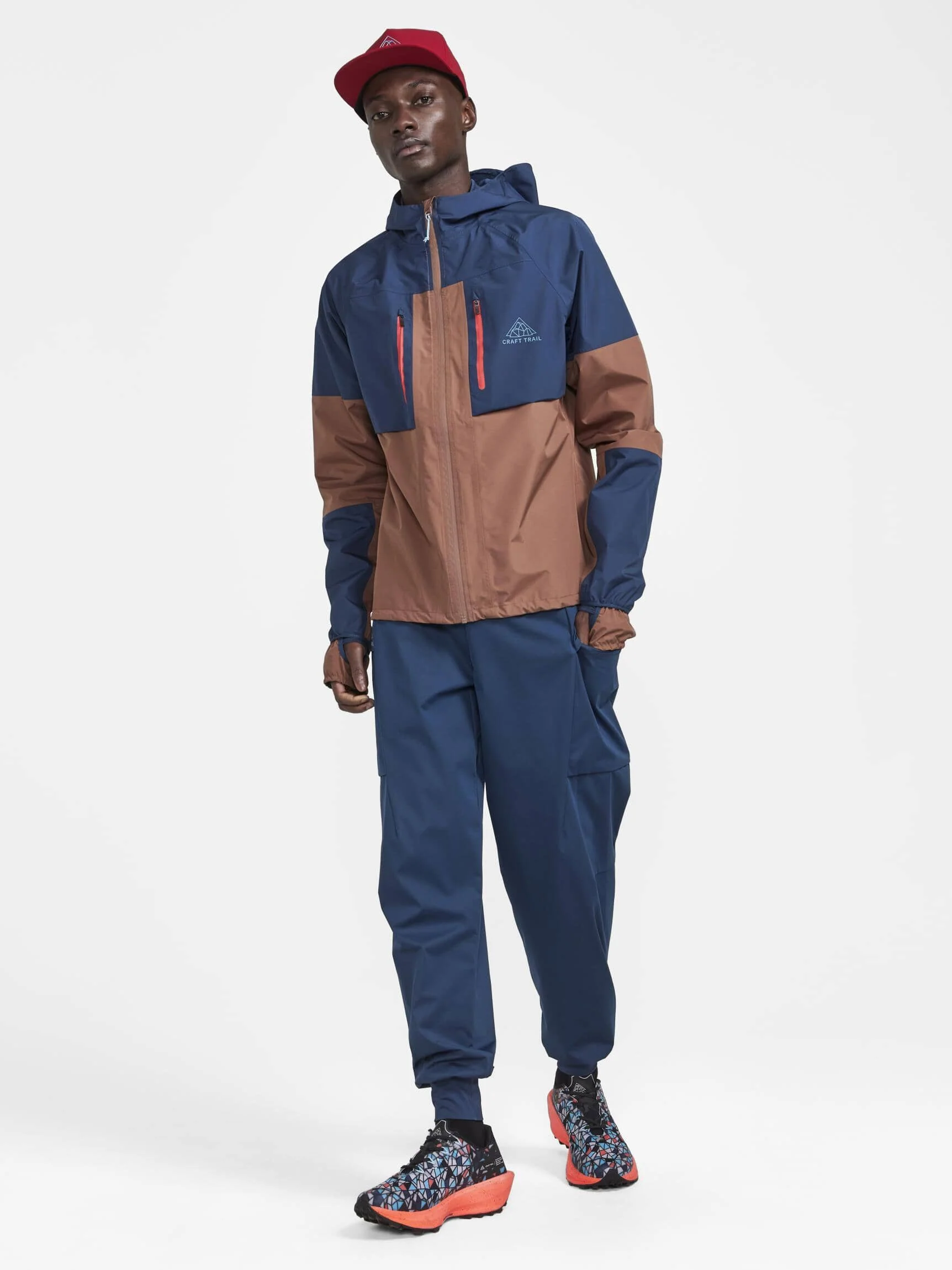Men's Pro Trail Running Hydro Jacket - TIDE-AZTEC - Image 4