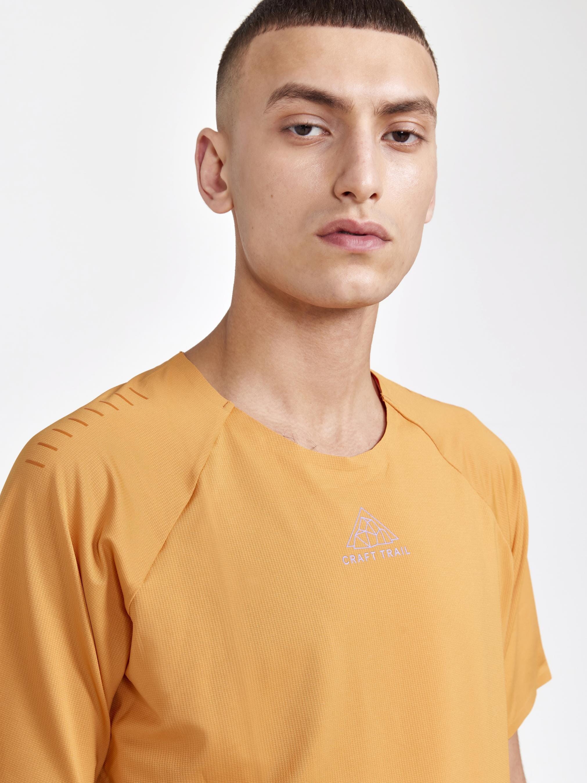 Men's Pro Trail Running Short Sleeve Tee - DESERT - Image 3