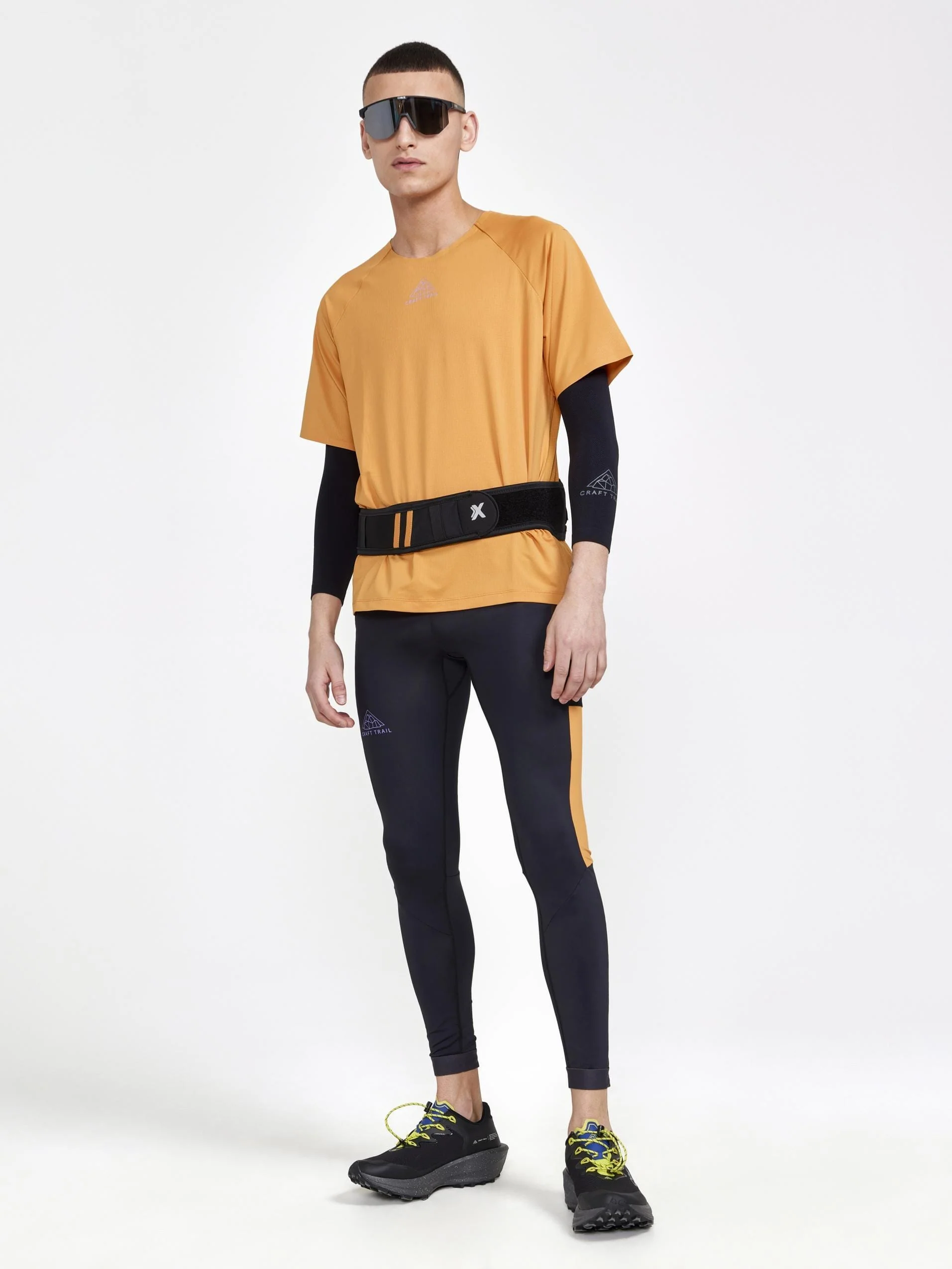 Men's Pro Trail Running Short Sleeve Tee - DESERT - Image 5