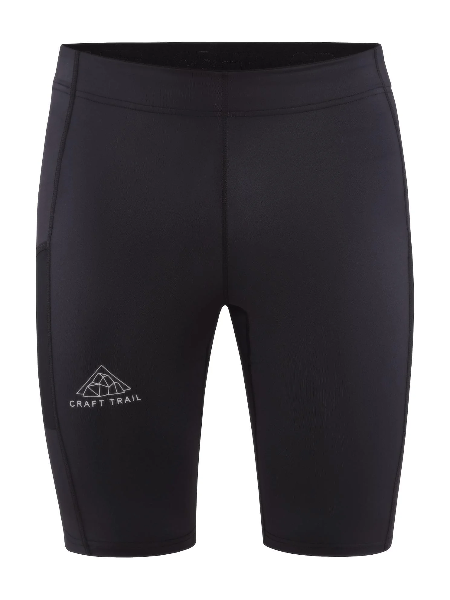 Men's Pro Trail Running Short Tights - Black - Image 7