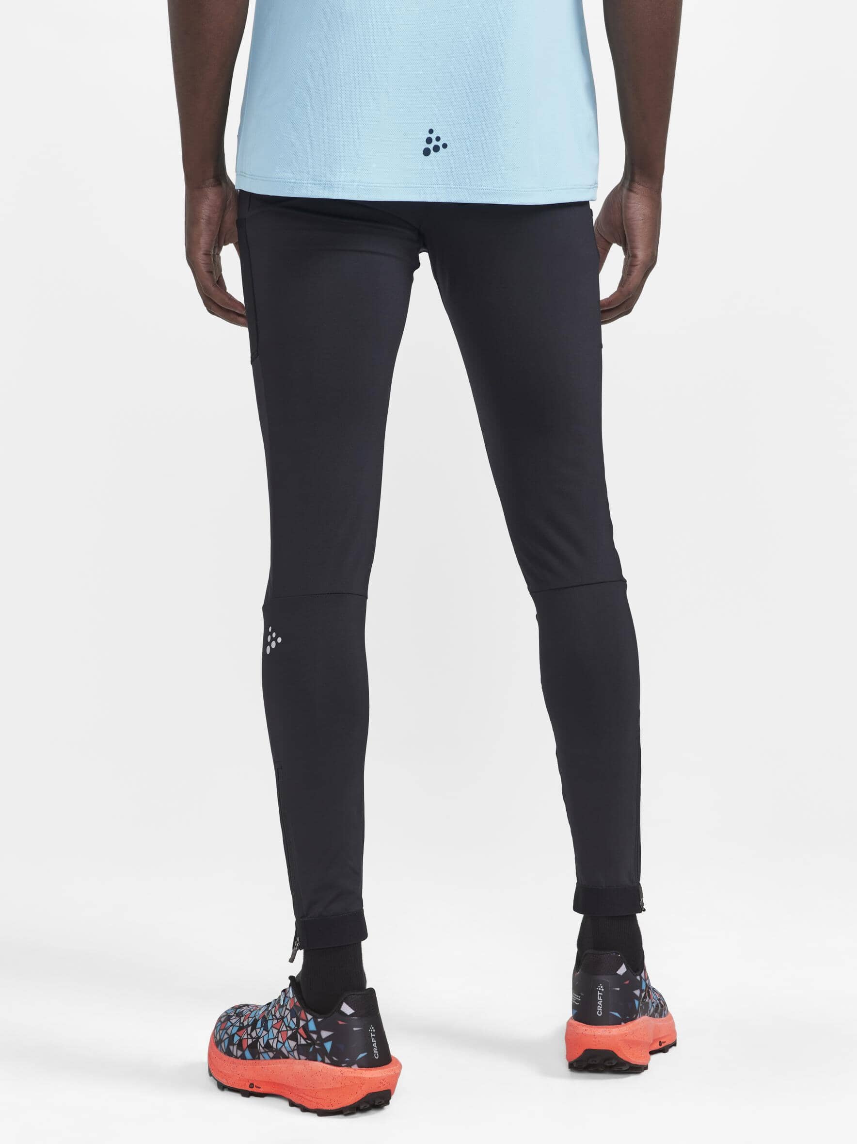 Men's Pro Trail Running Tights - Black - Image 2