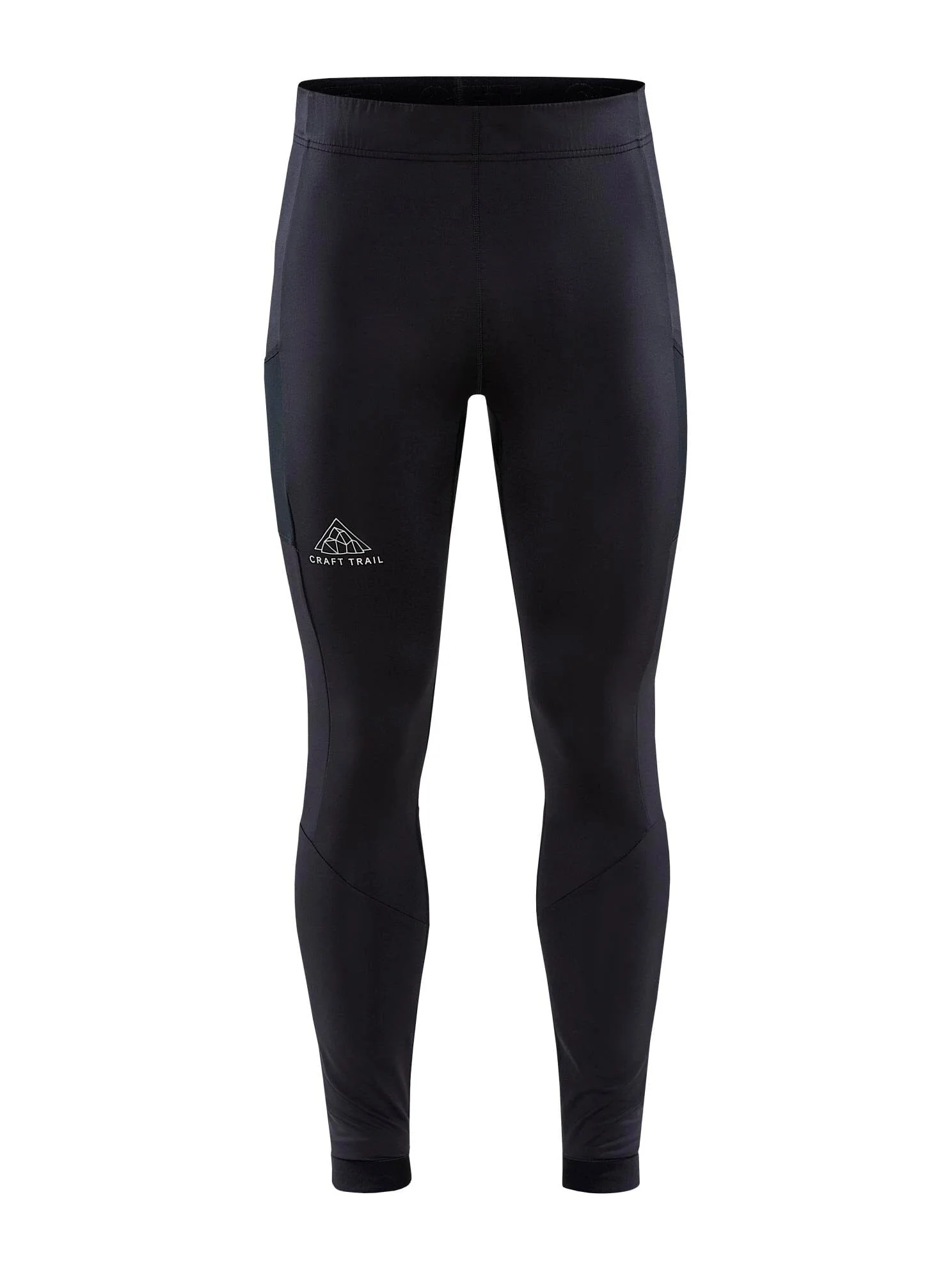 Men's Pro Trail Running Tights - Black - Image 7