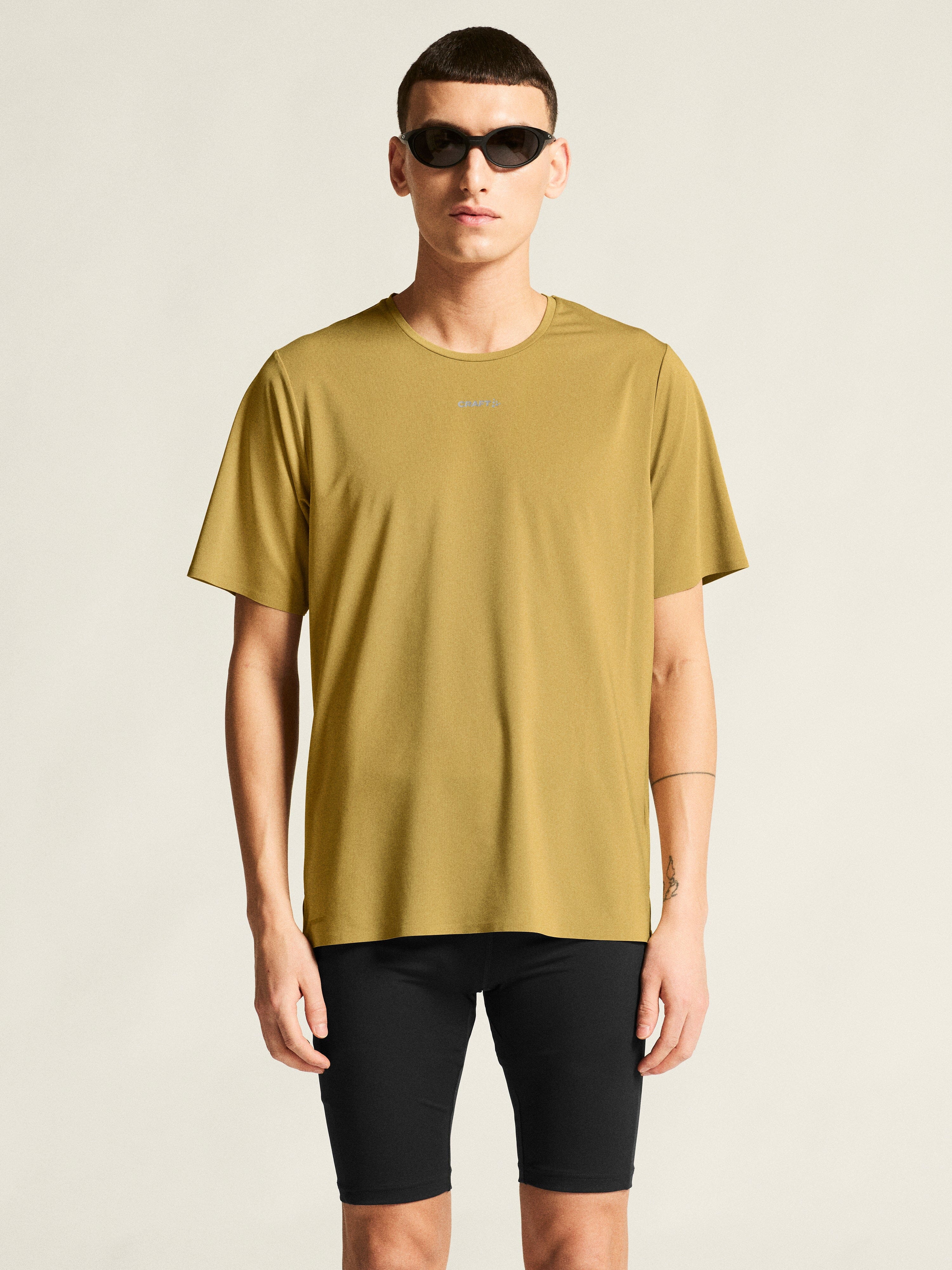 Men's Pro Trail Short Sleeve Tee 2 - Khaki - Image 2