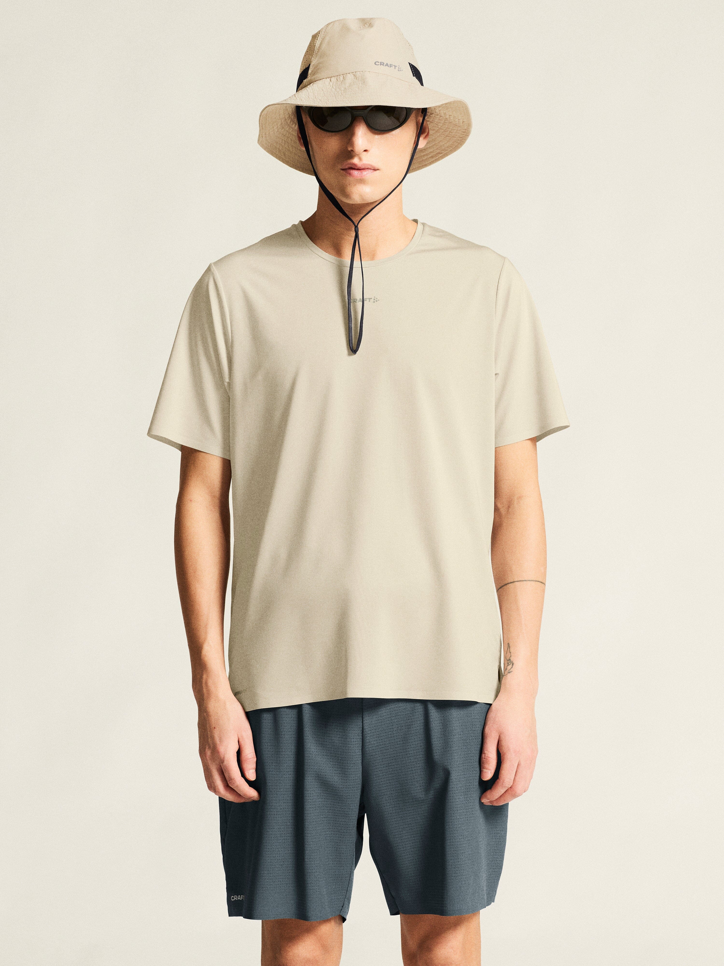 Men's Pro Trail Short Sleeve Tee 2 - Plaster - Image 2