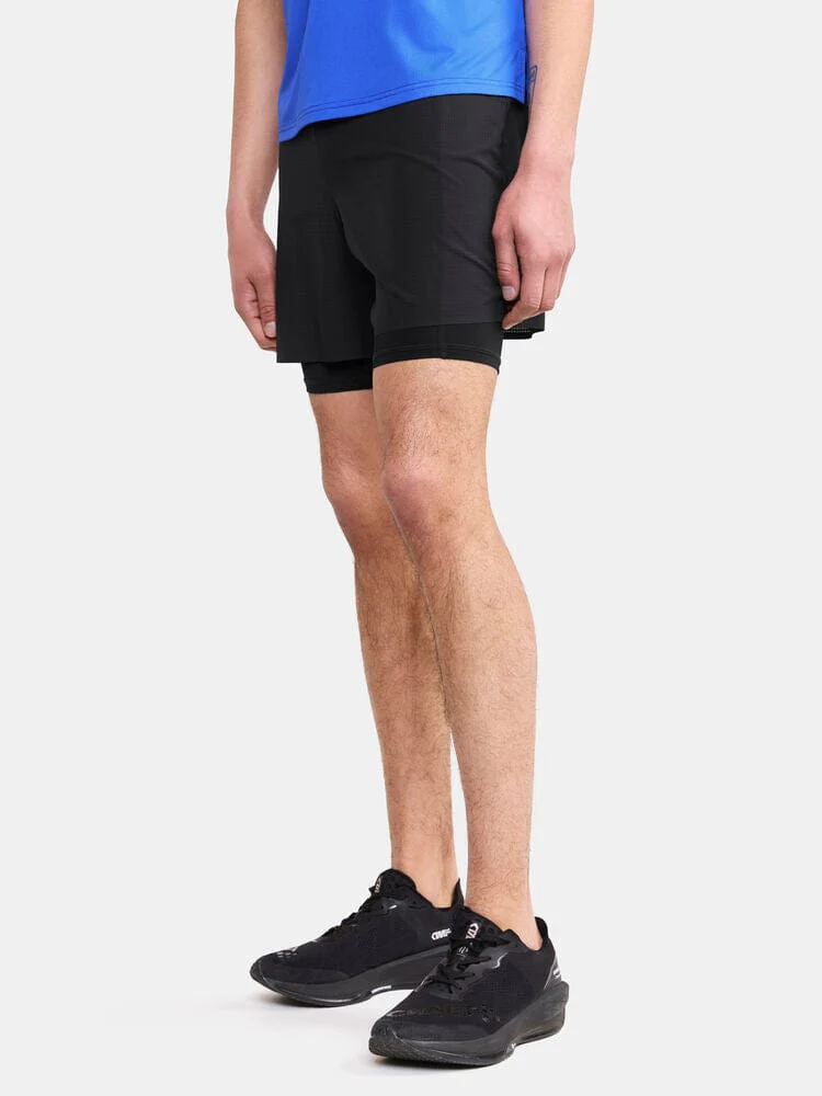 Men's Pro Trail Shorts - Black/Black - Image 3