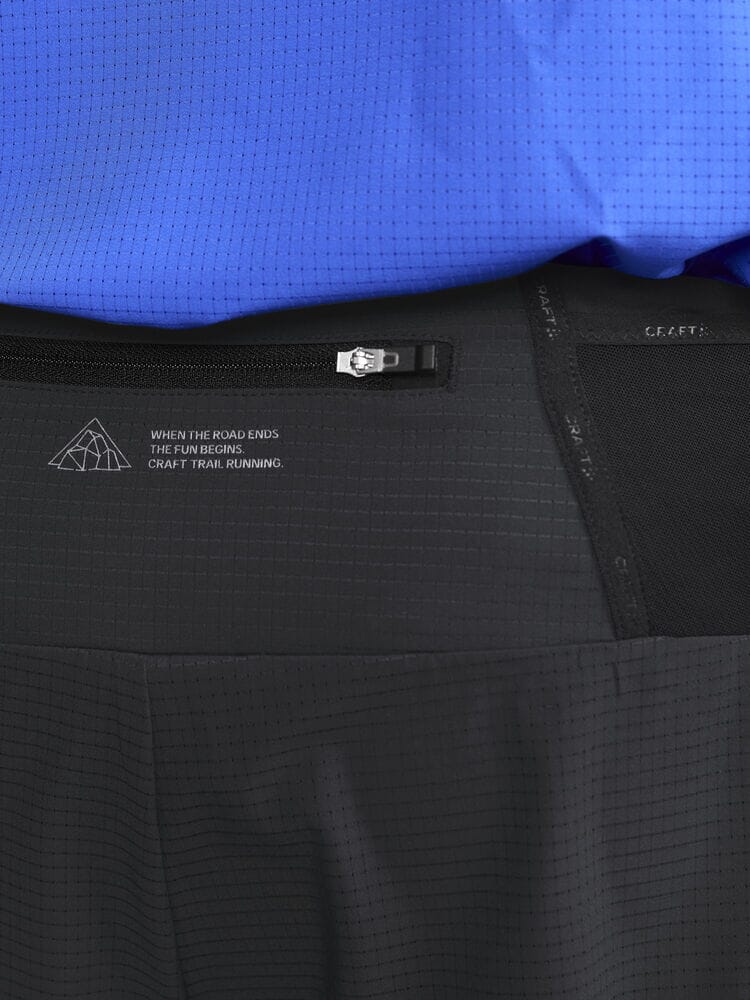 Men's Pro Trail Shorts - Black/Black - Image 5