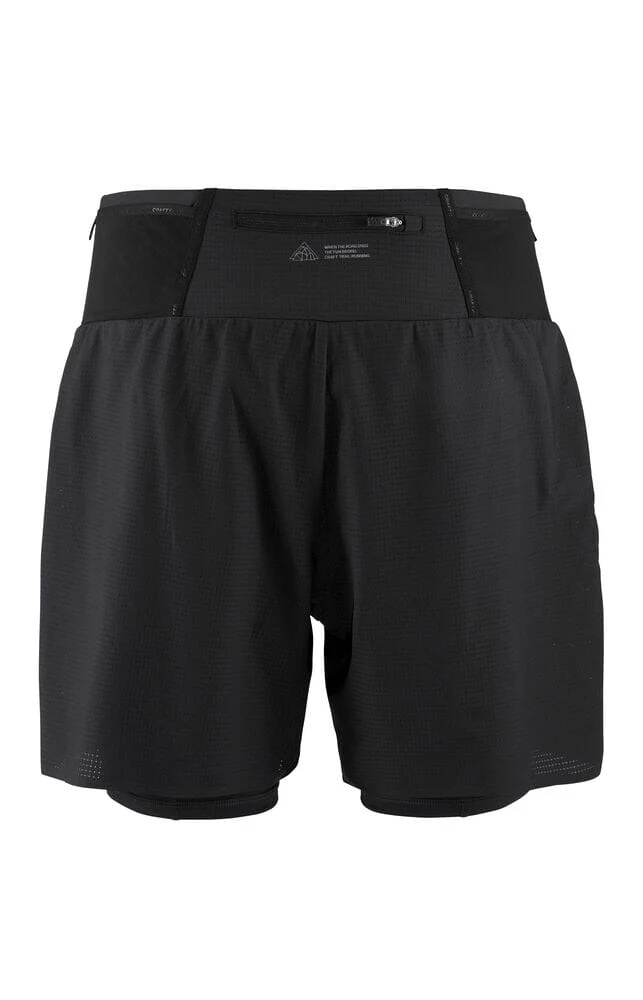 Men's Pro Trail Shorts - Black/Black - Image 8