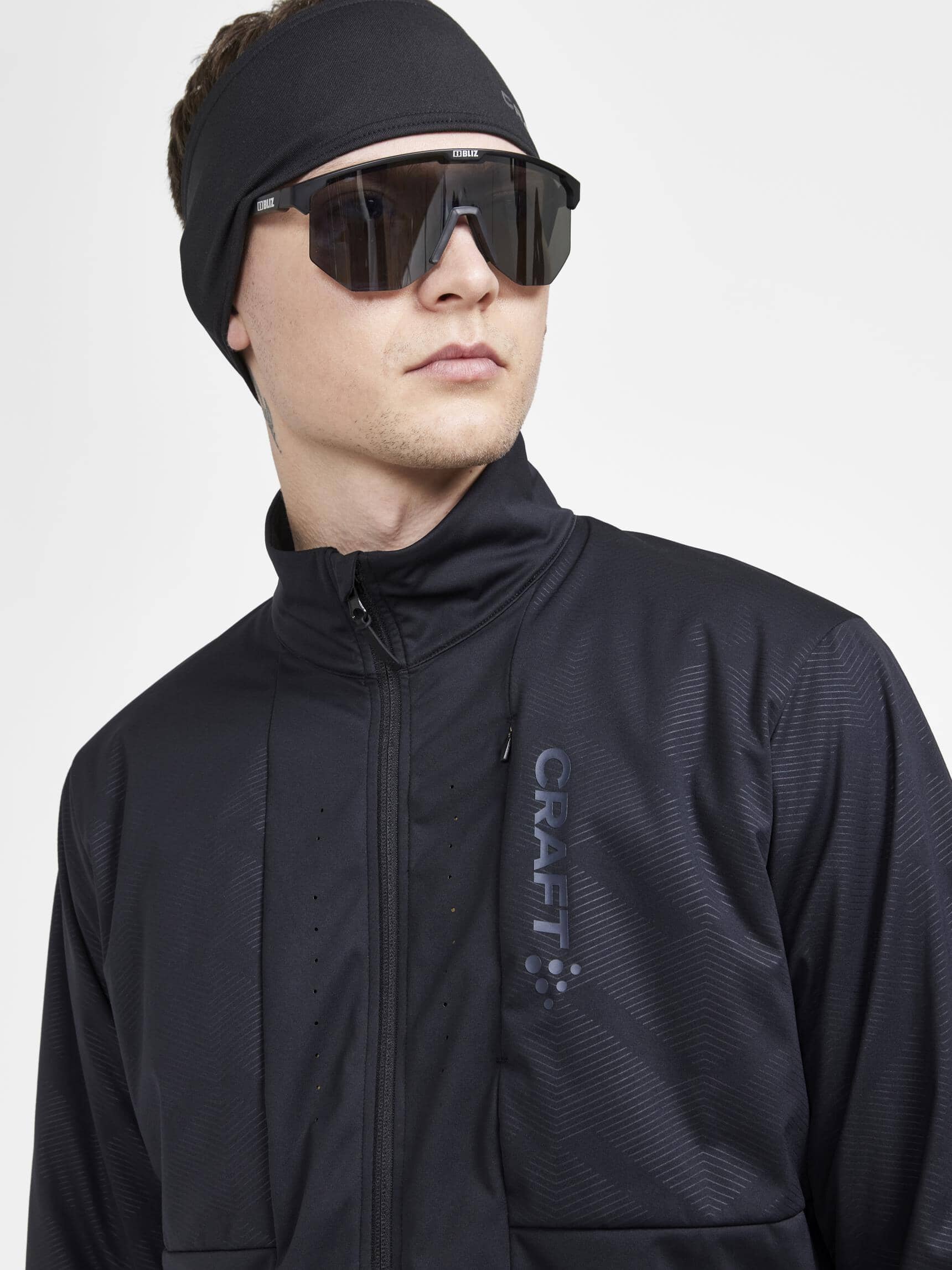 Men's Pro XC Race Insulate Jacket - BLACK-AMBER - Image 2