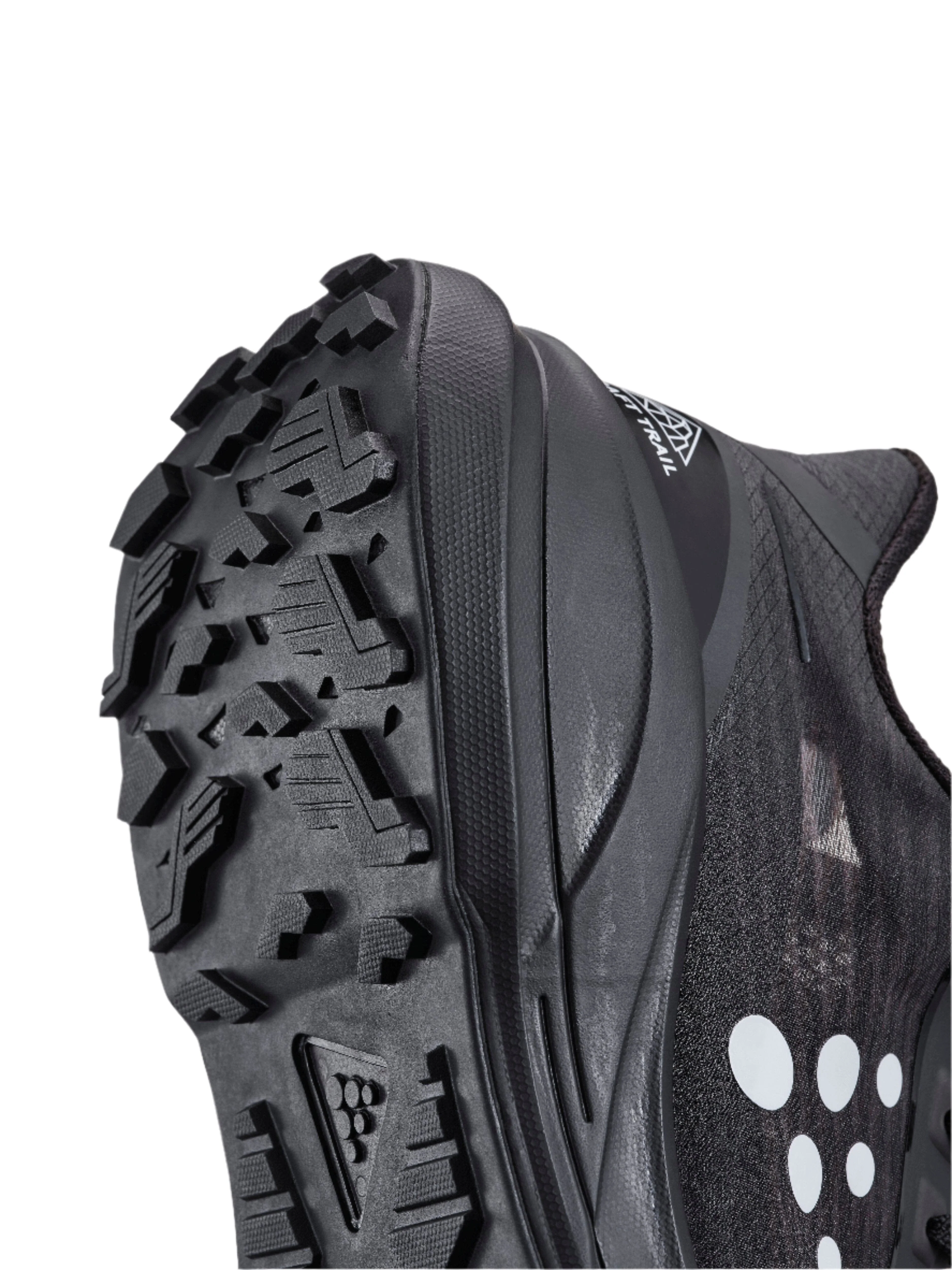Men's Pure Trail Running Shoe - Black/White - Image 4
