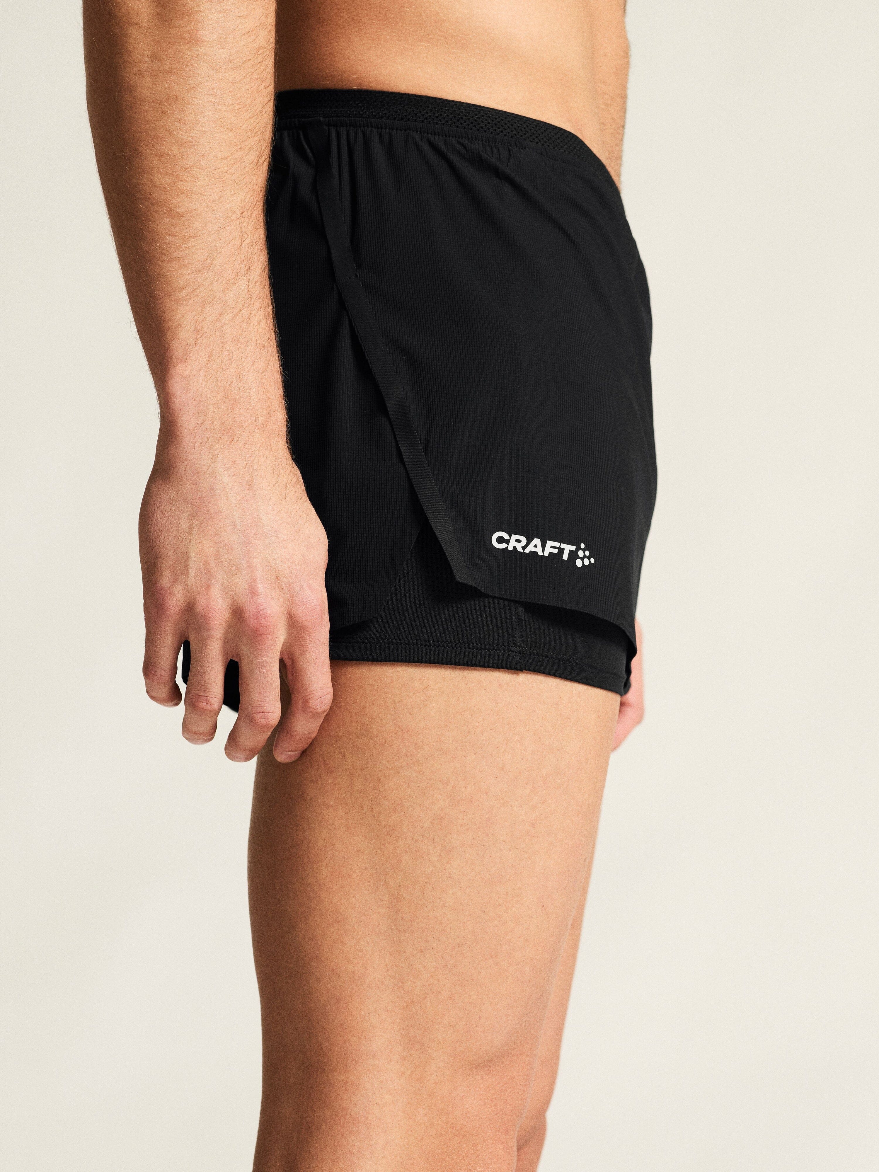 Men's Race Day Split Shorts - Black - Image 4