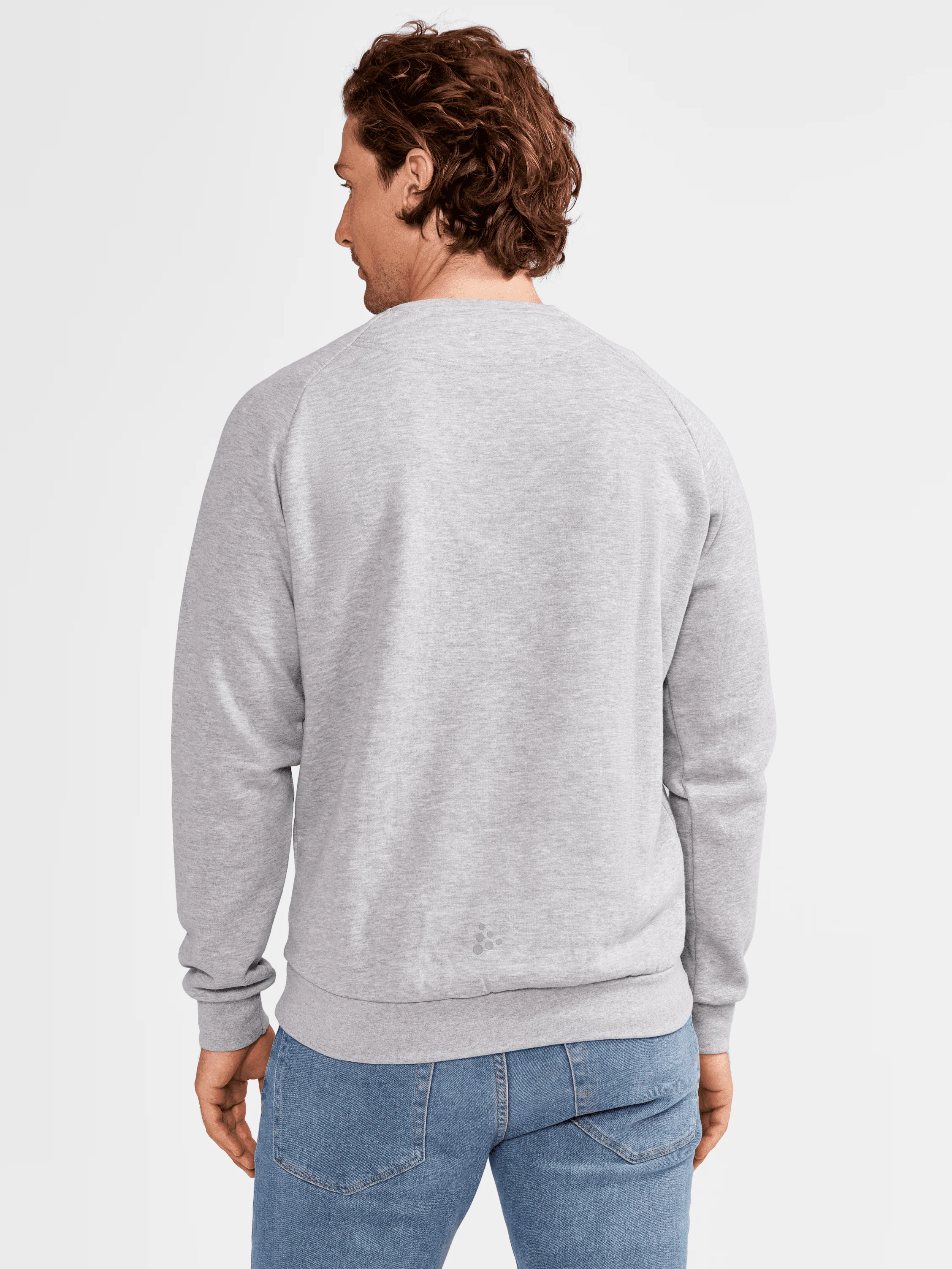 Men's Retro Crewneck - GREY MELANGE - Image 3