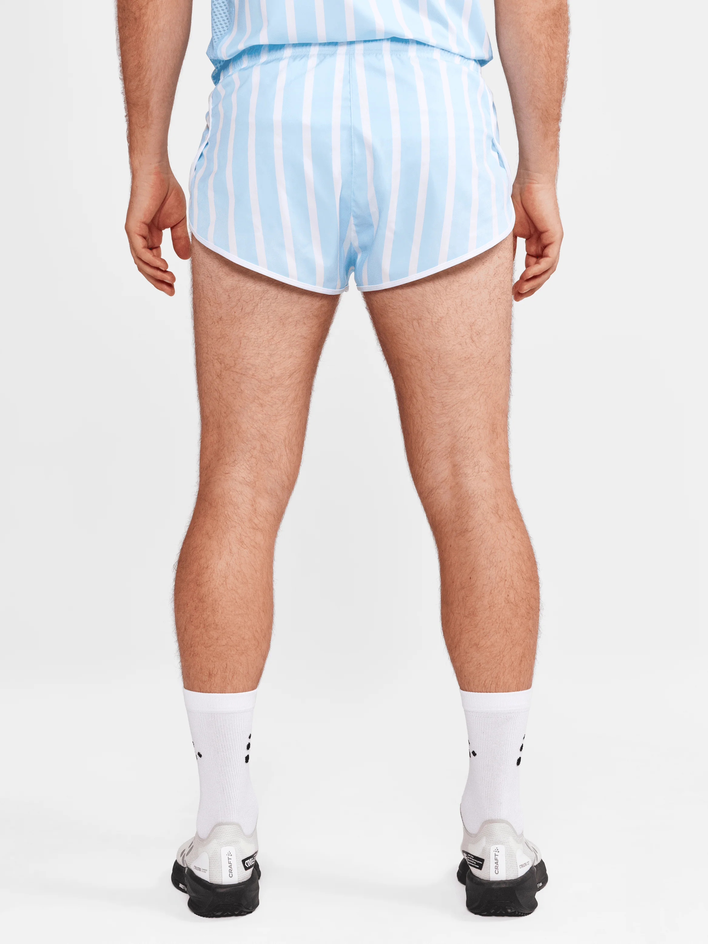 Men's Retro Elite Custom Woven Shorts - AQUA/WHITE - Image 2