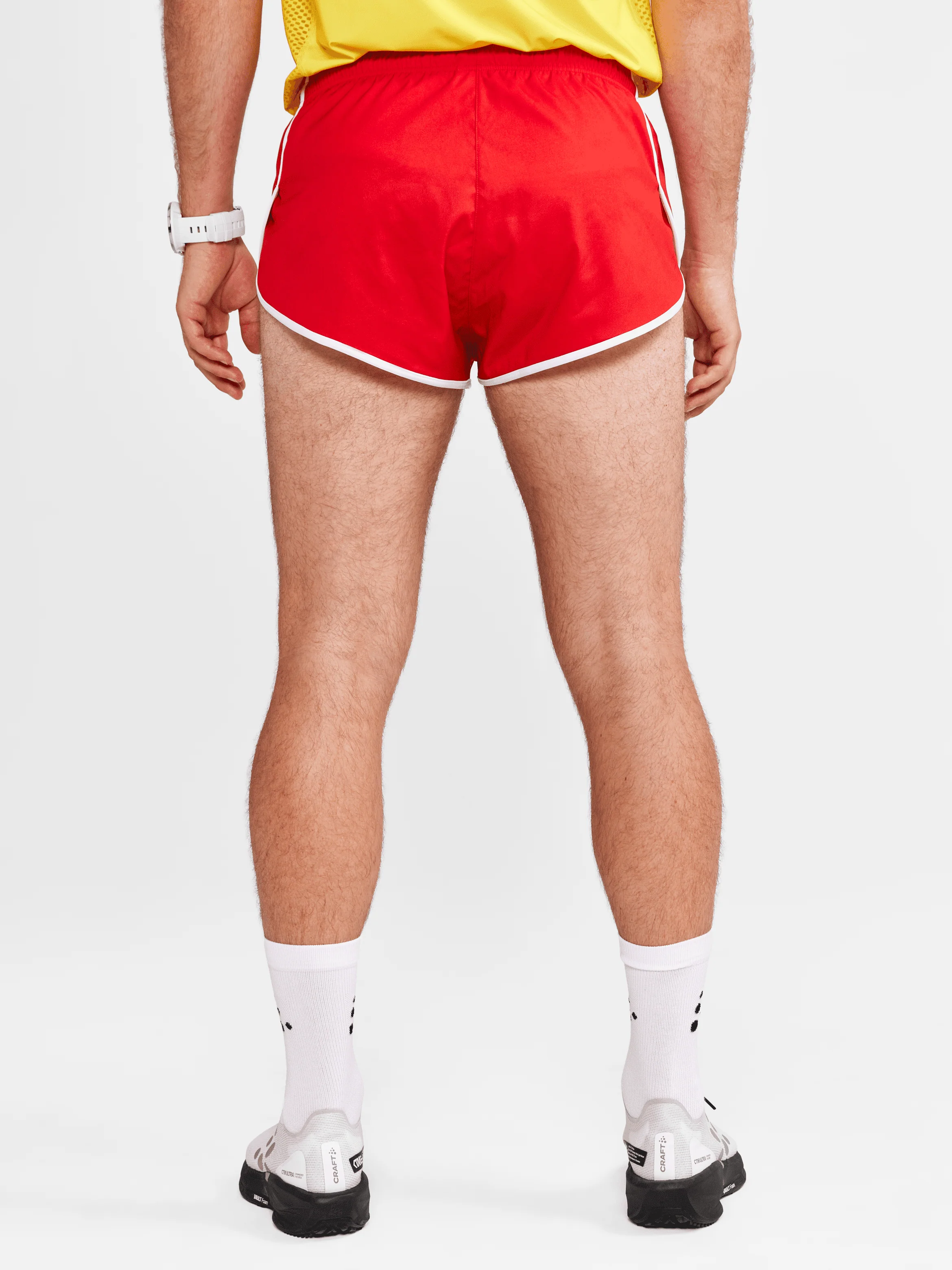 Men's Retro Elite Custom Woven Shorts - CAYENNE - Image 2