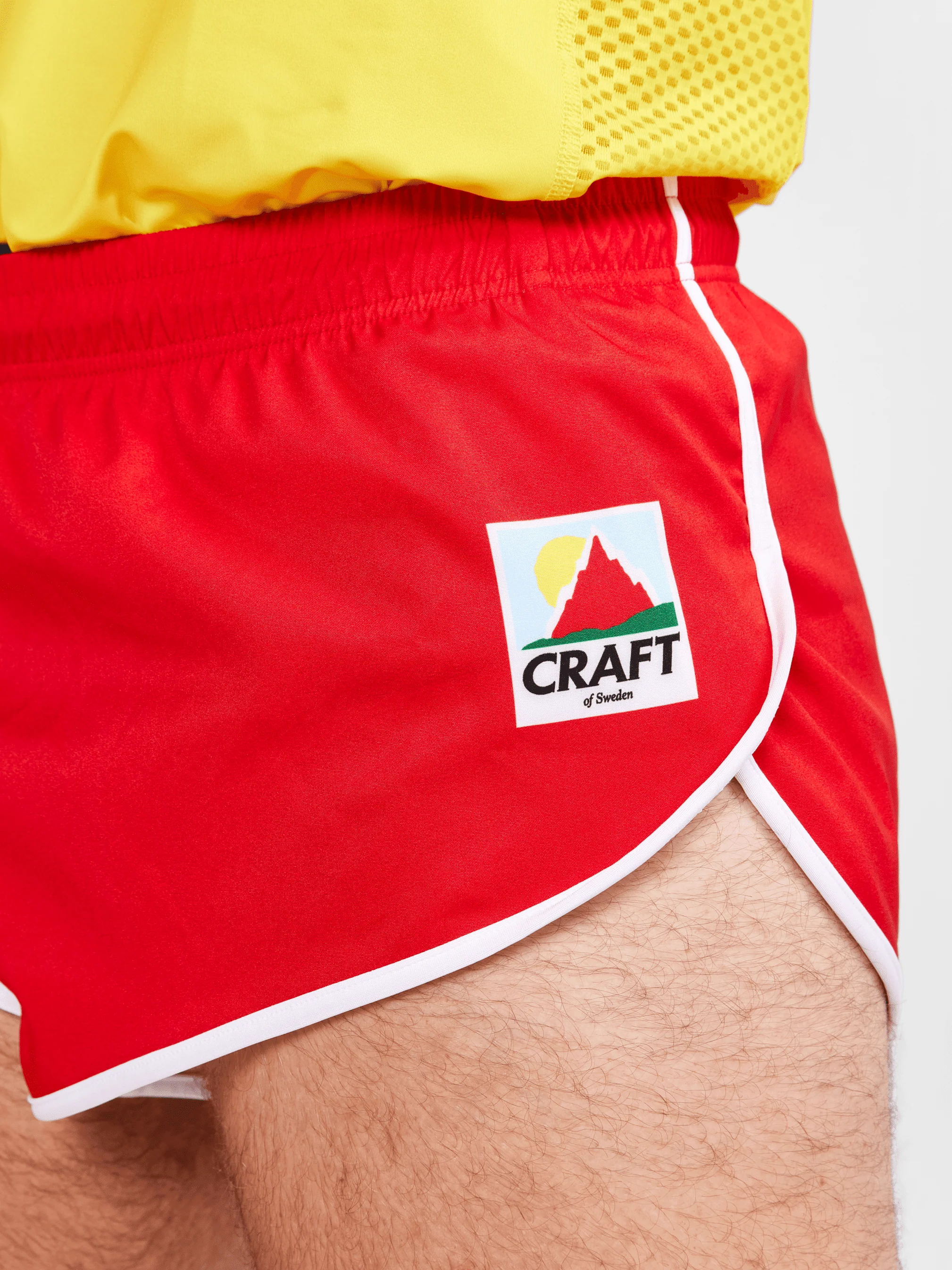 Men's Retro Elite Custom Woven Shorts - CAYENNE - Image 3