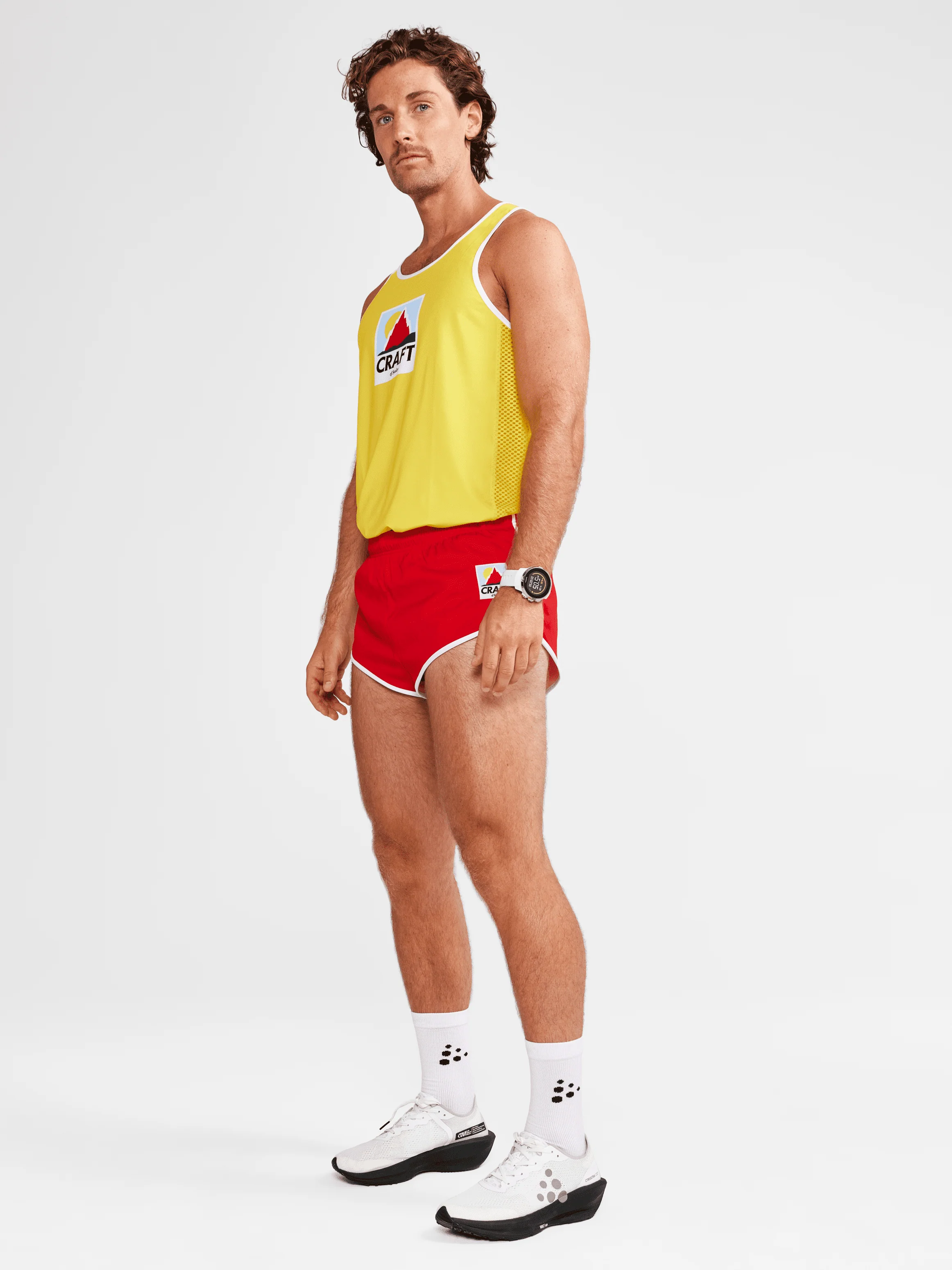 Men's Retro Elite Custom Woven Shorts - CAYENNE - Image 4