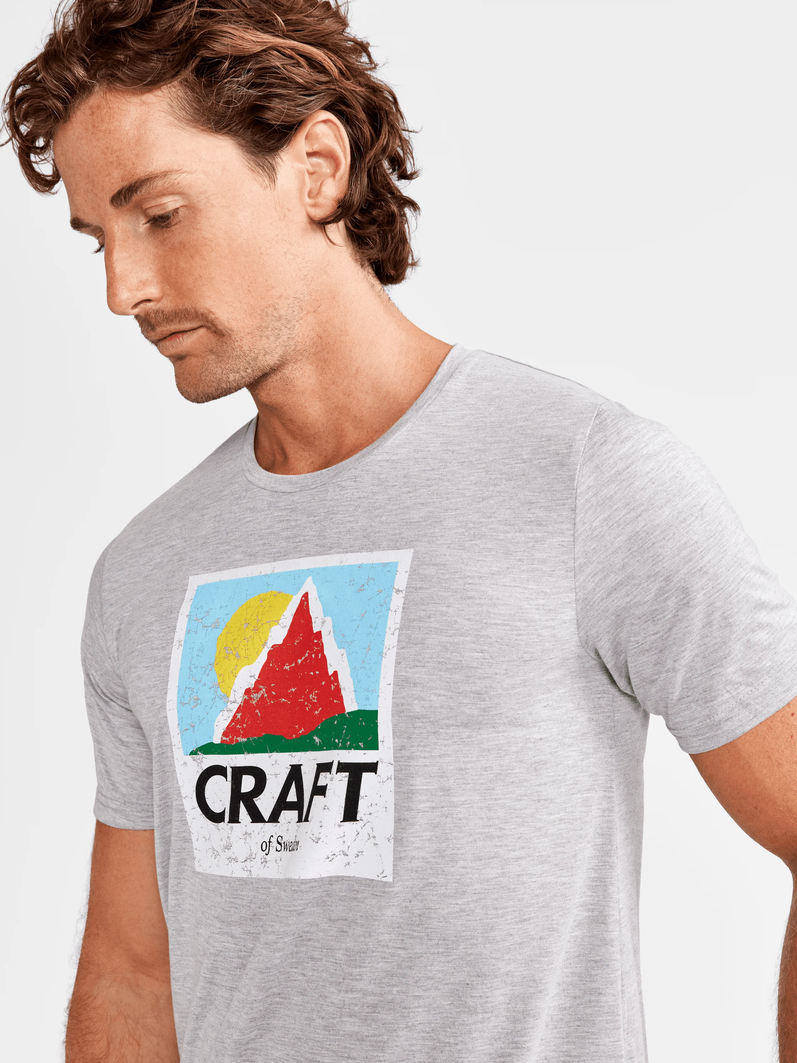 Men's Retro Tri-Blend Tee - GREY MELANGE - Image 4