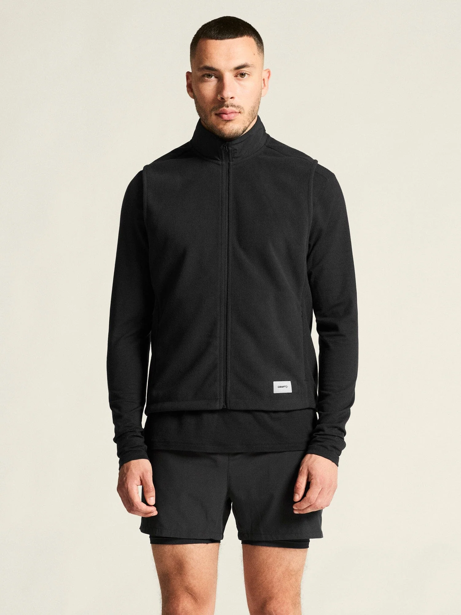 Men's SubZ Fleece Running Vest - Black - Image 2