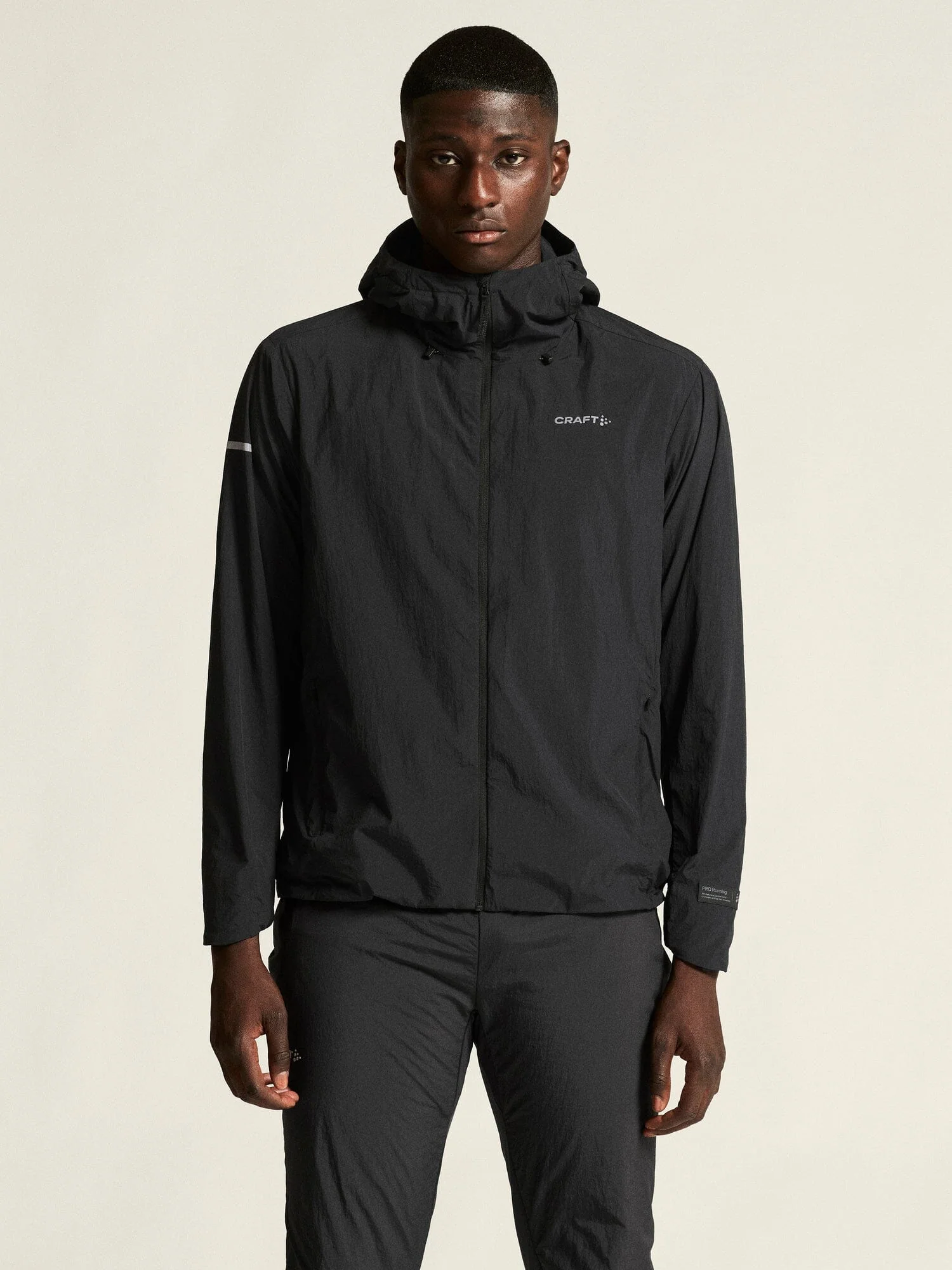 Men's SubZ Light Running Jacket - Black - Image 2