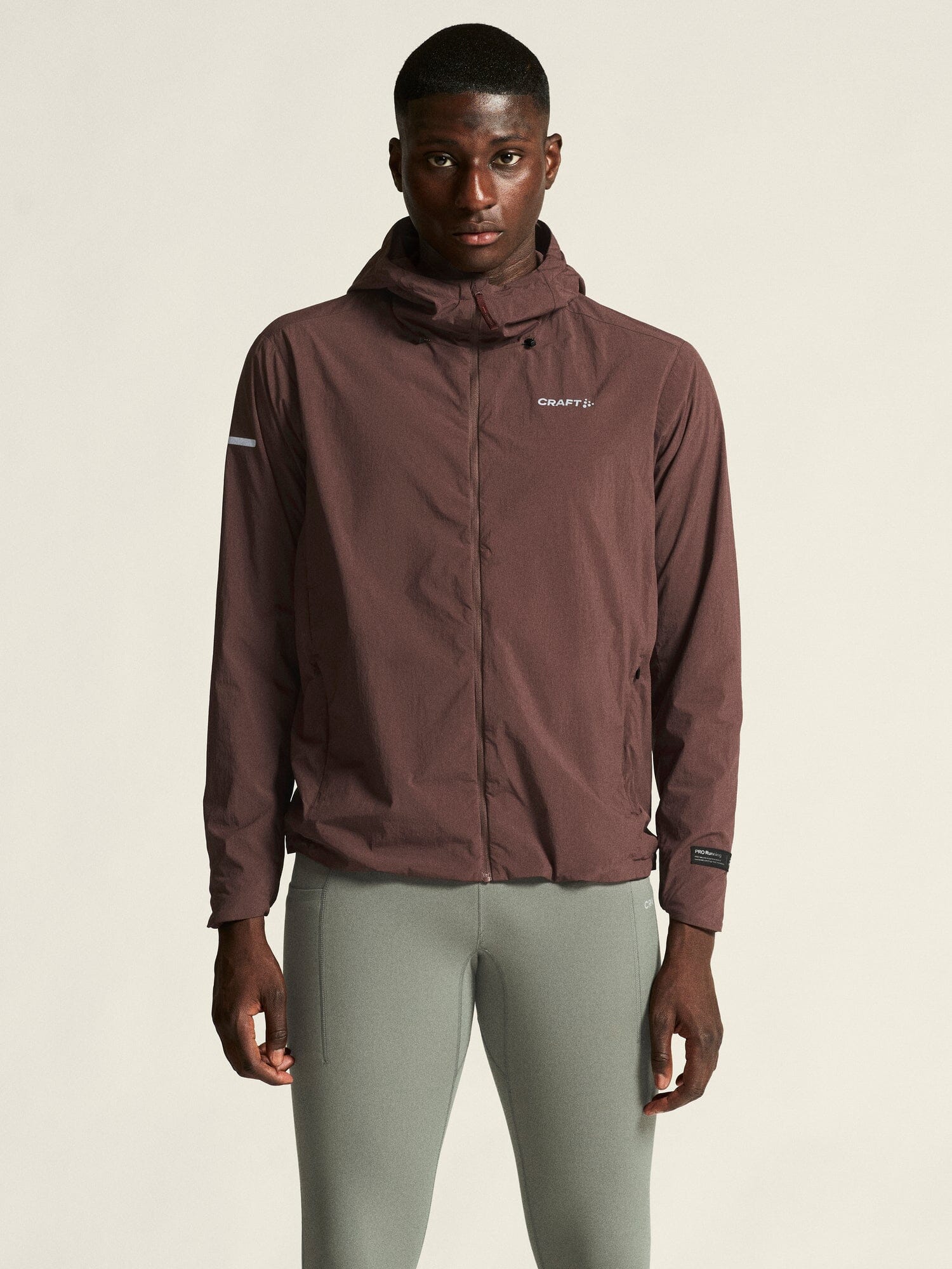 Men's SubZ Light Running Jacket - Prune - Image 2