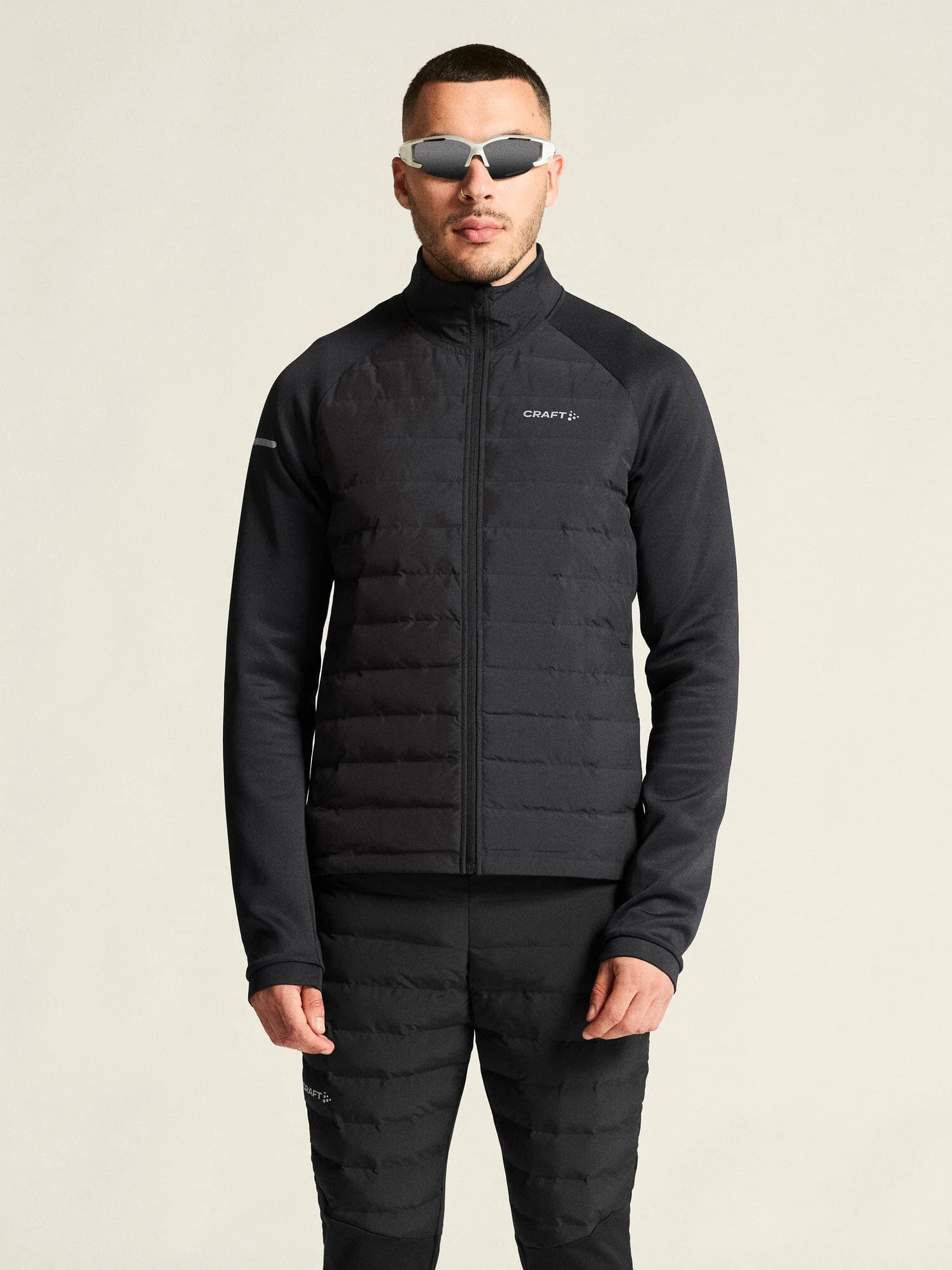 Men's SubZ Running Jacket 4 - Black - Image 2