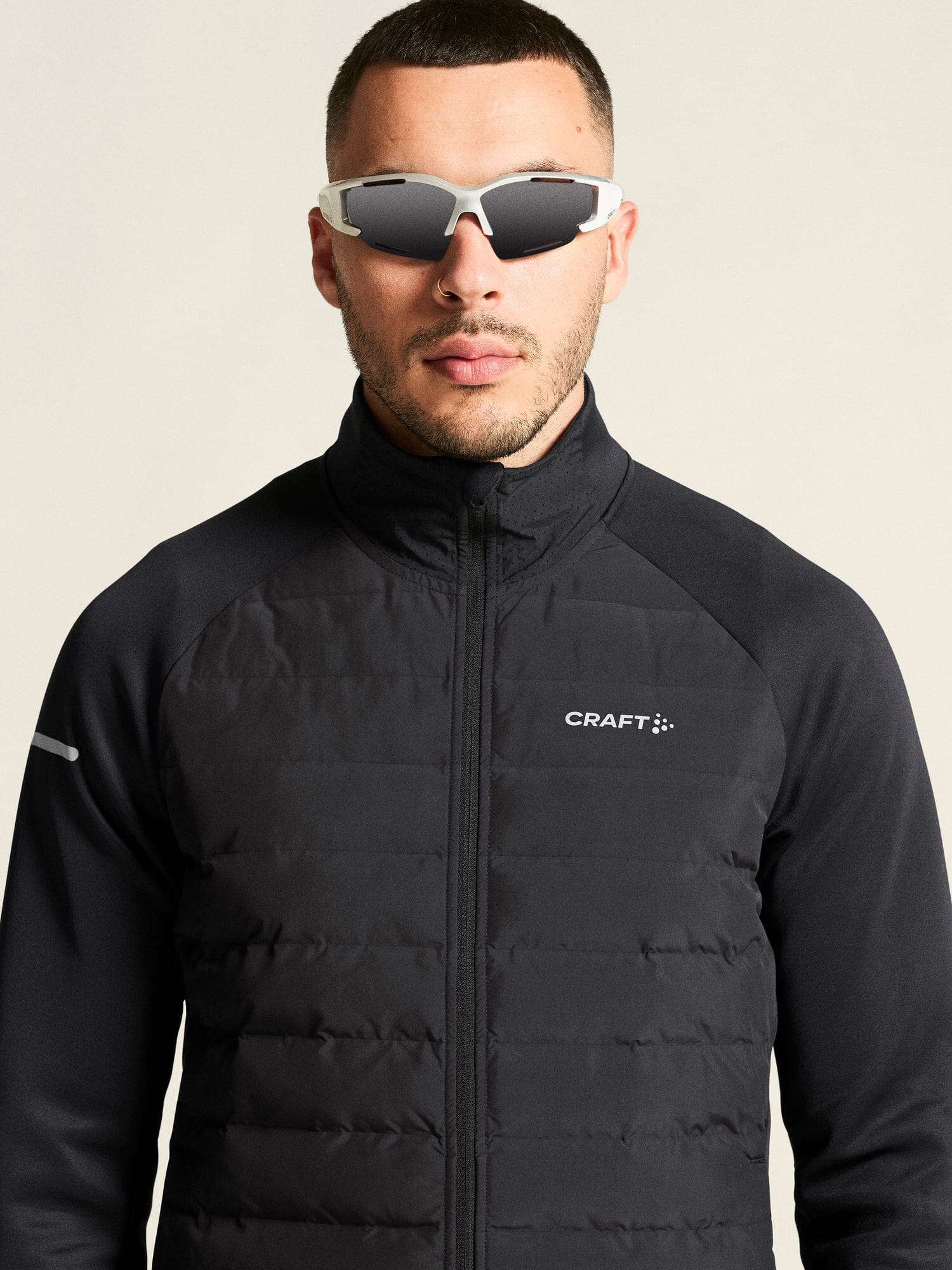 Men's SubZ Running Jacket 4 - Black - Image 3