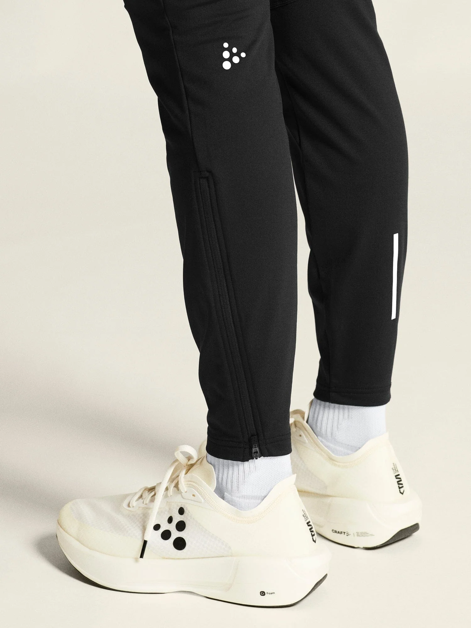 Men's SubZ Running Tights 3 - Black - Image 4