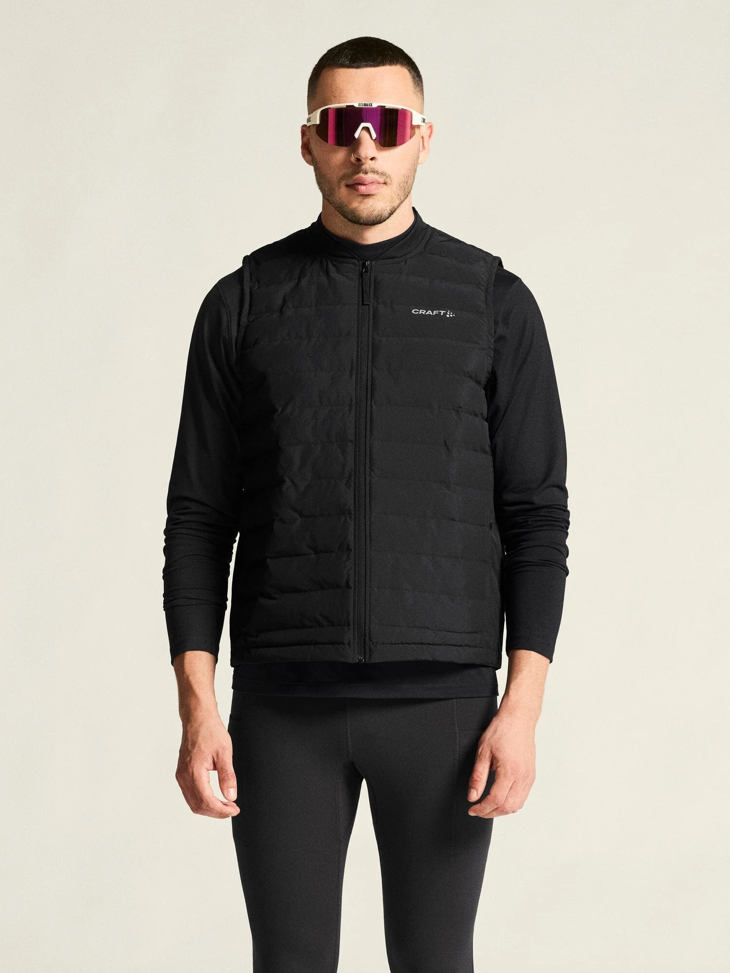 Men's SubZ Running Vest 4 - Black - Image 2