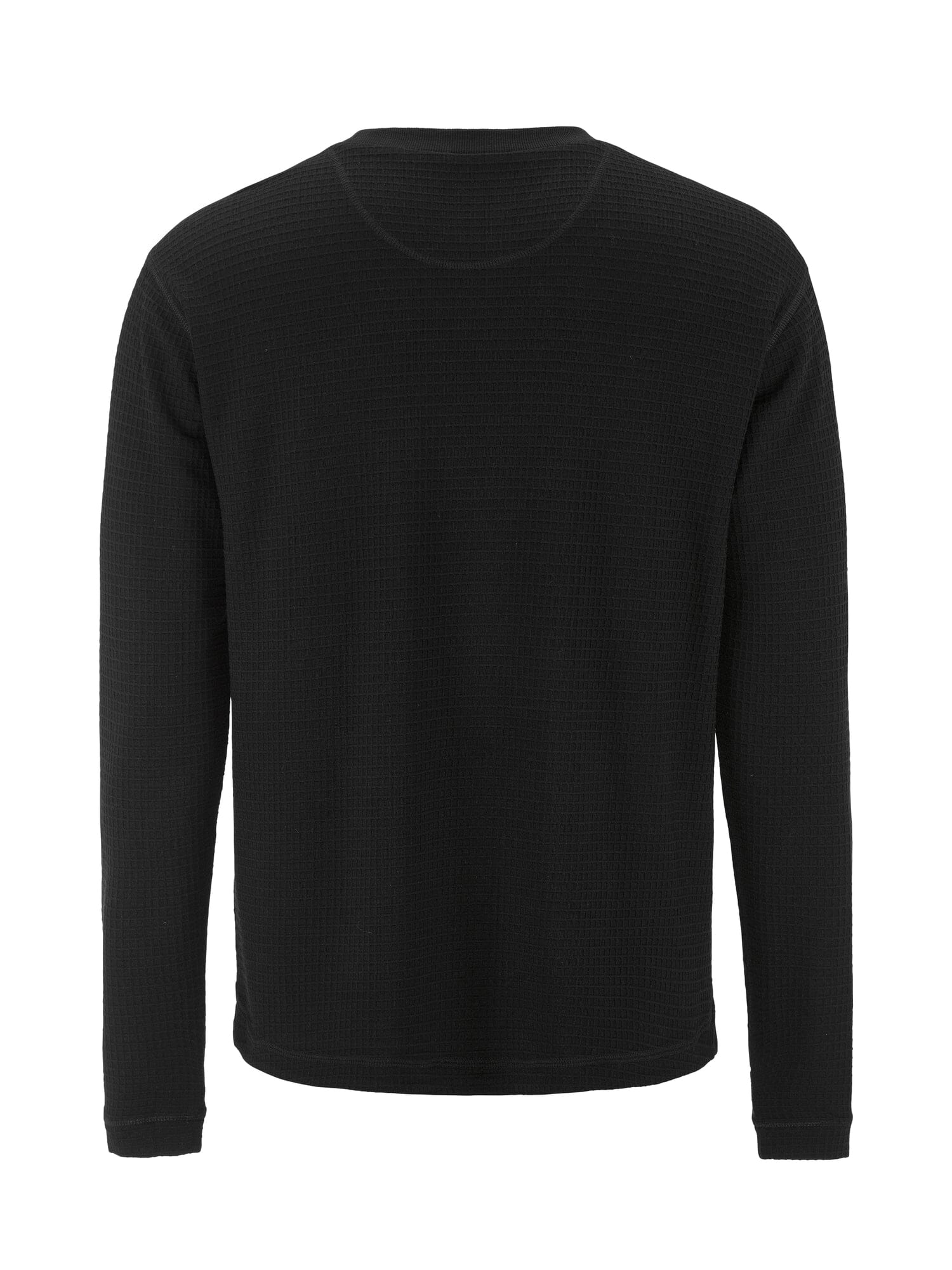 Men's Wool Waffle RN - Black - Image 7