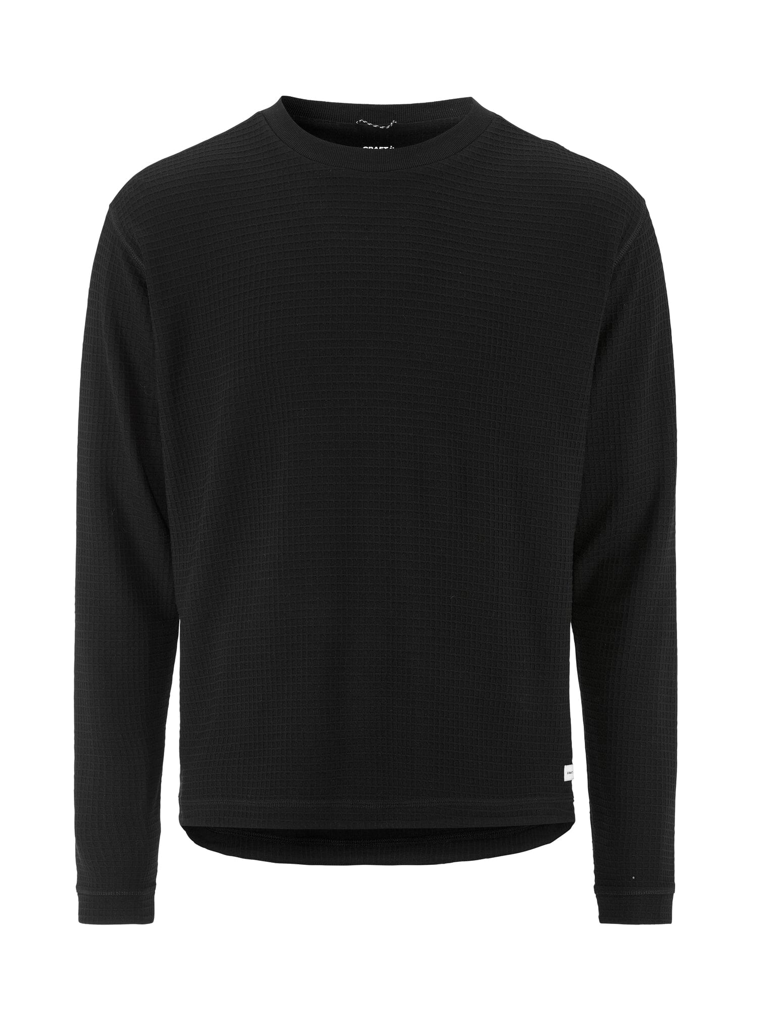 Men's Wool Waffle RN - Black - Image 8