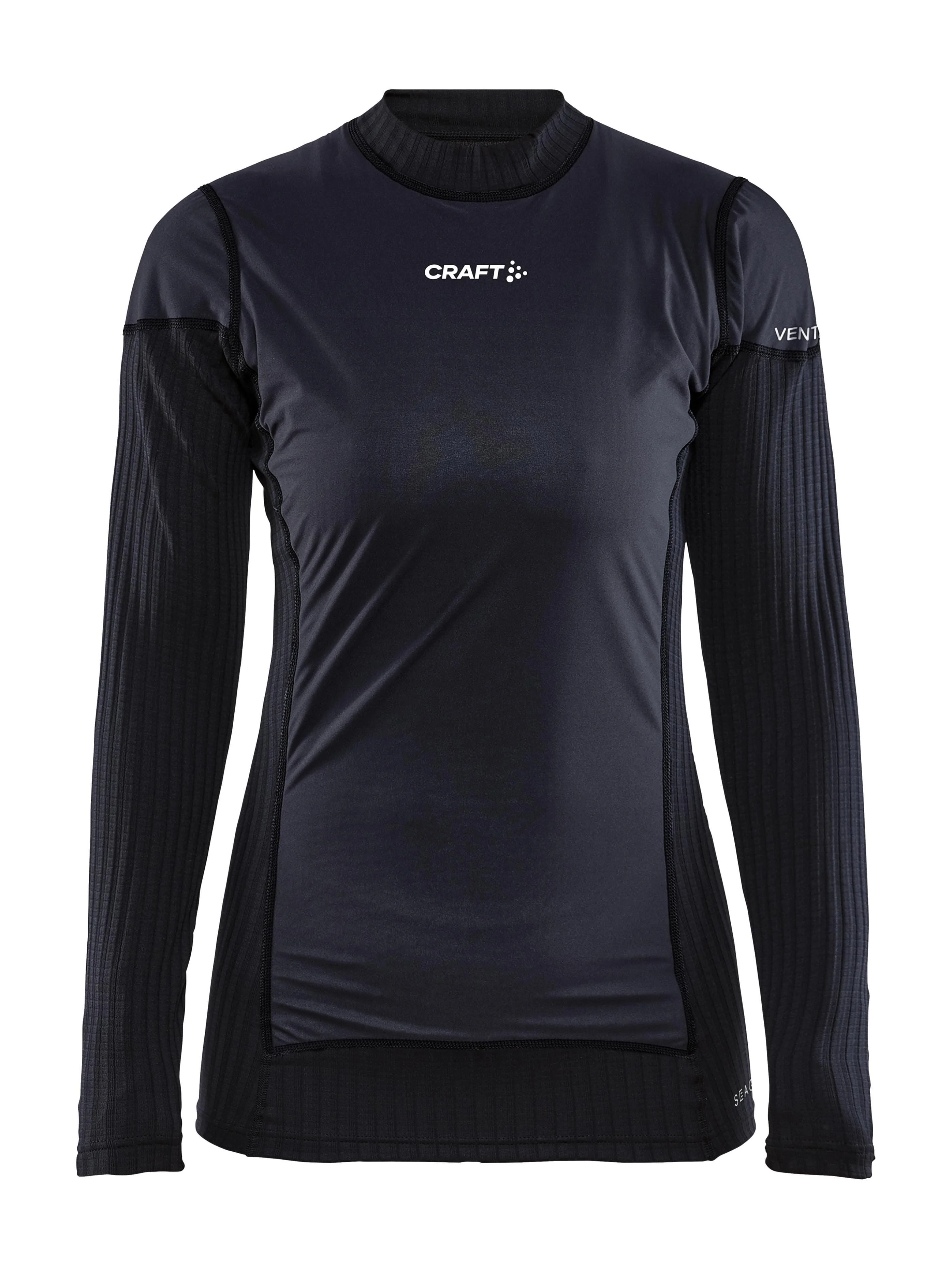 Women's Active Extreme X Wind  Baselayer - Black/Granite - Image 5