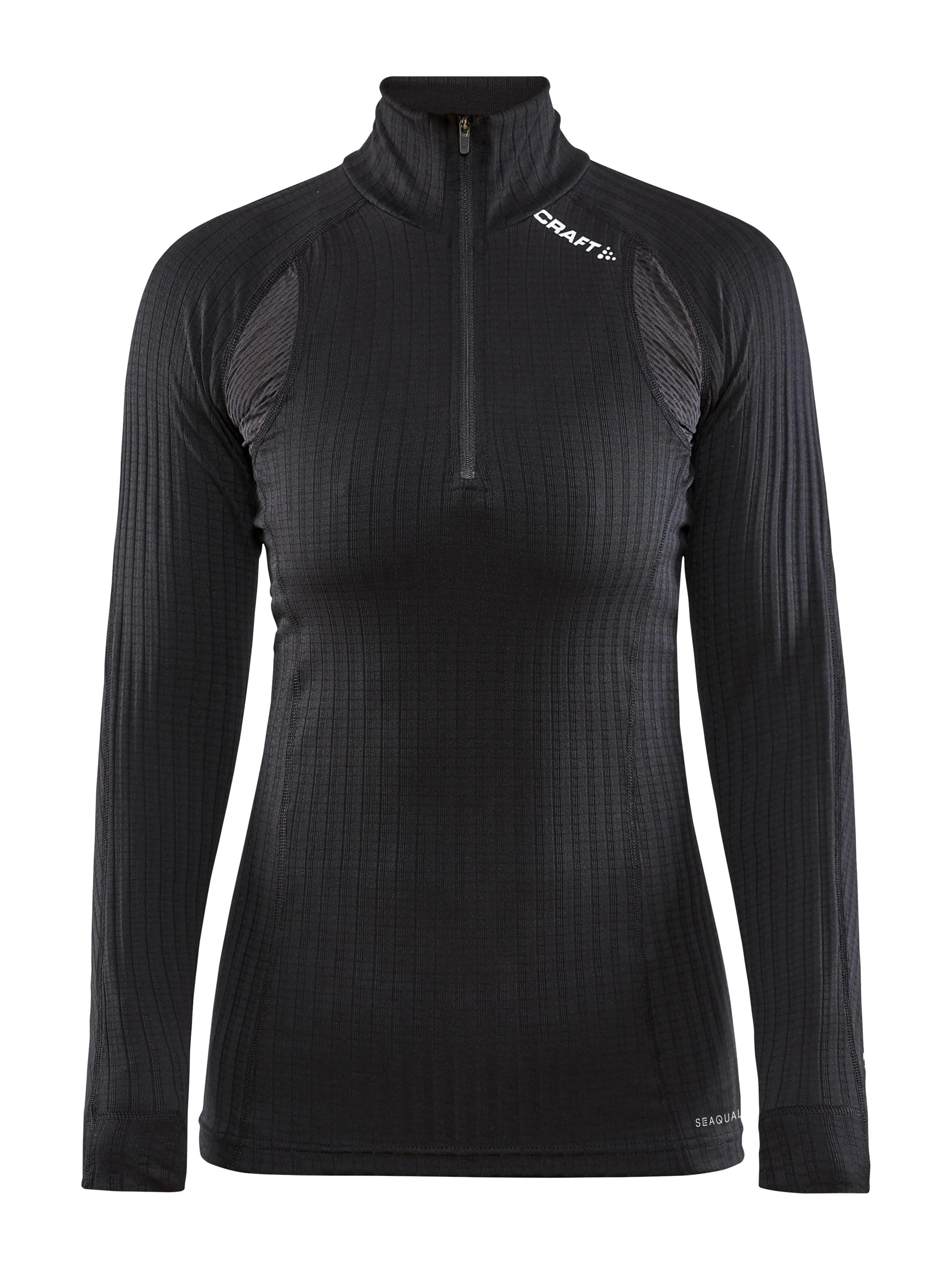 Women's Active Extreme X Zip Baselayer - Black - Image 5
