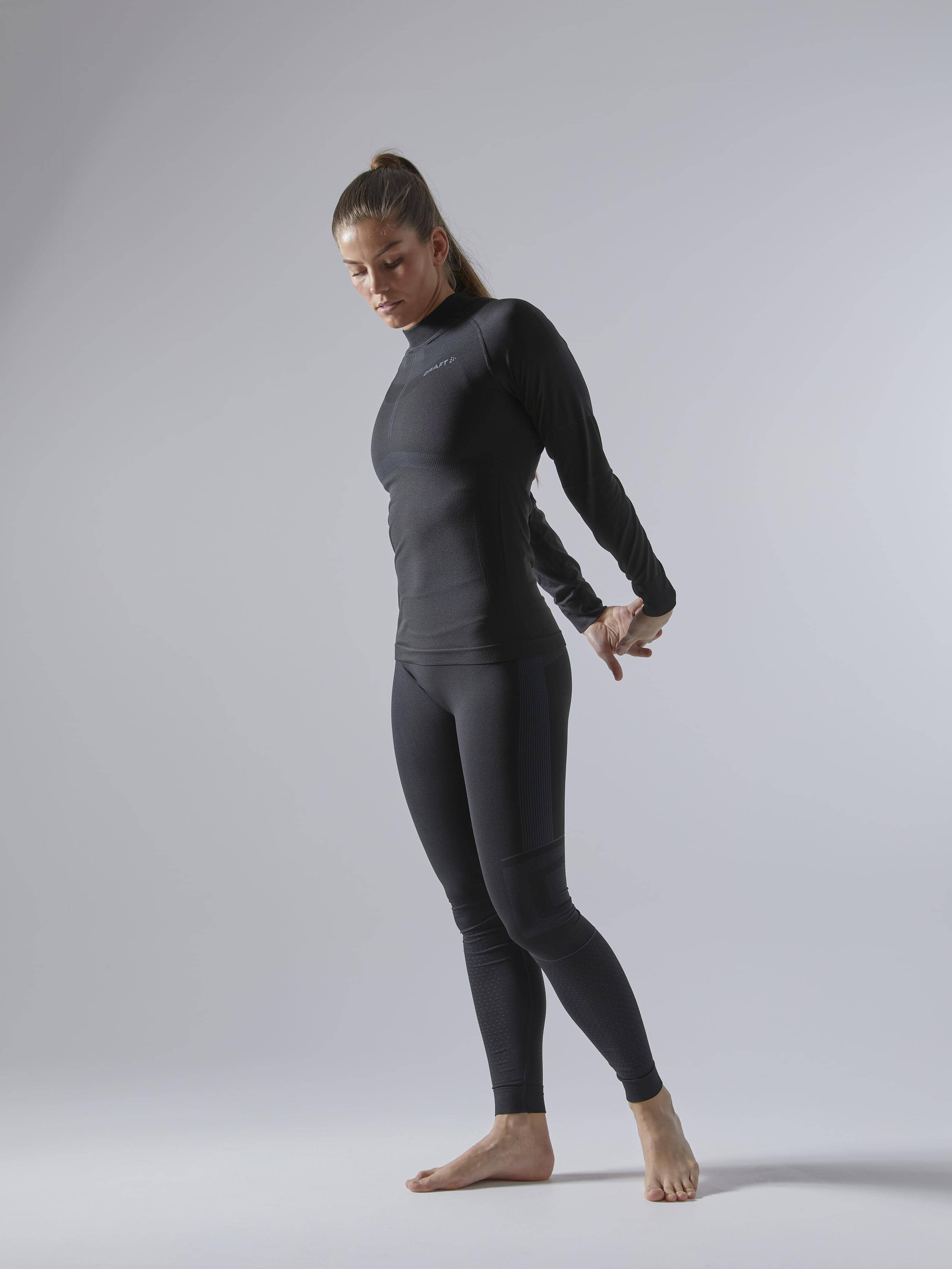 Women's Active Intensity Baselayer - BLACK/ASPHALT - Image 5