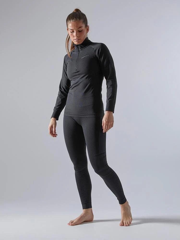Women's Active Intensity Baselayer Pants - BLACK/ASPHALT - Image 4