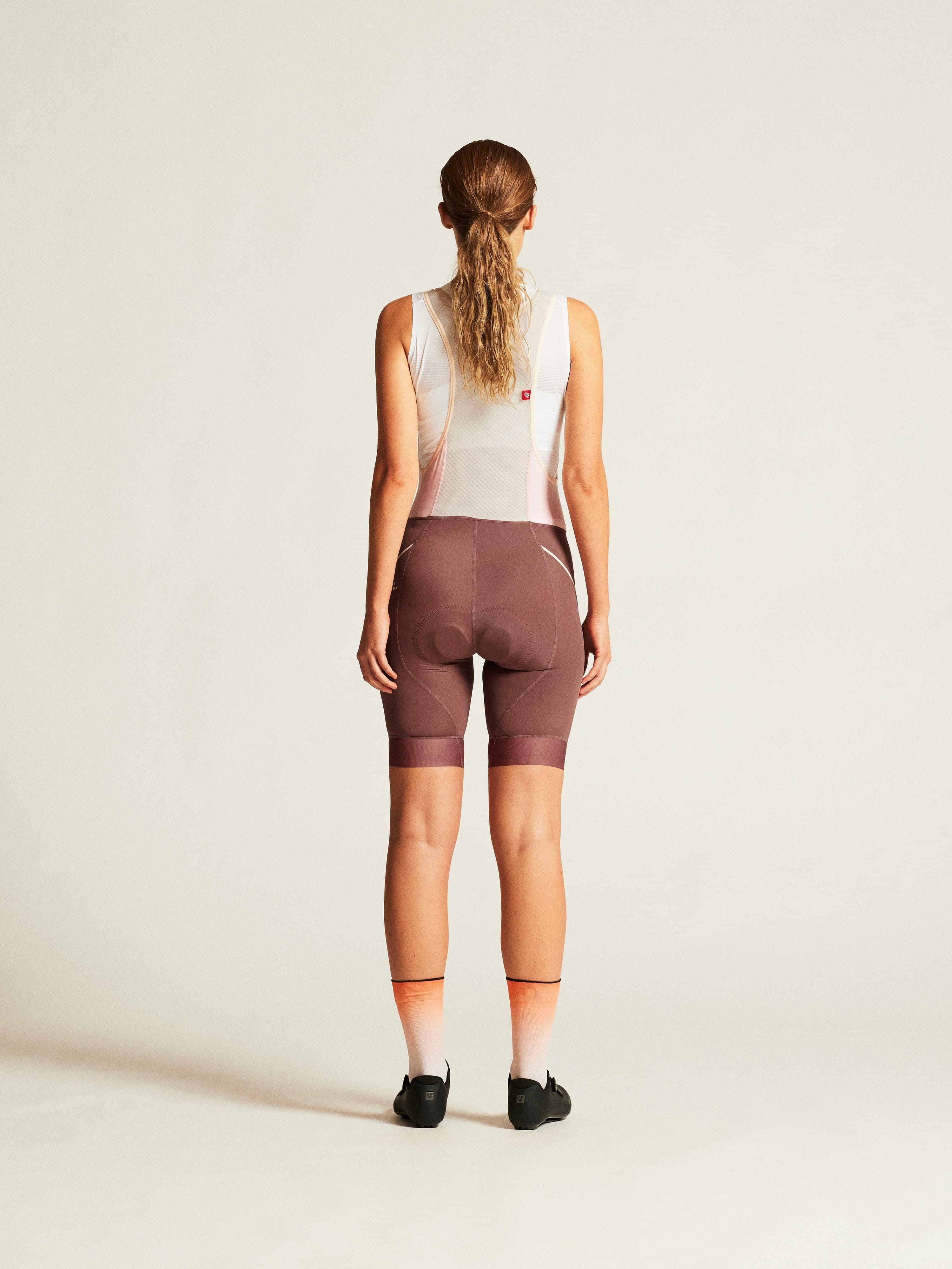 Women's ADV Endur Bib Shorts - ROSE BROWN/TOFU - Image 8