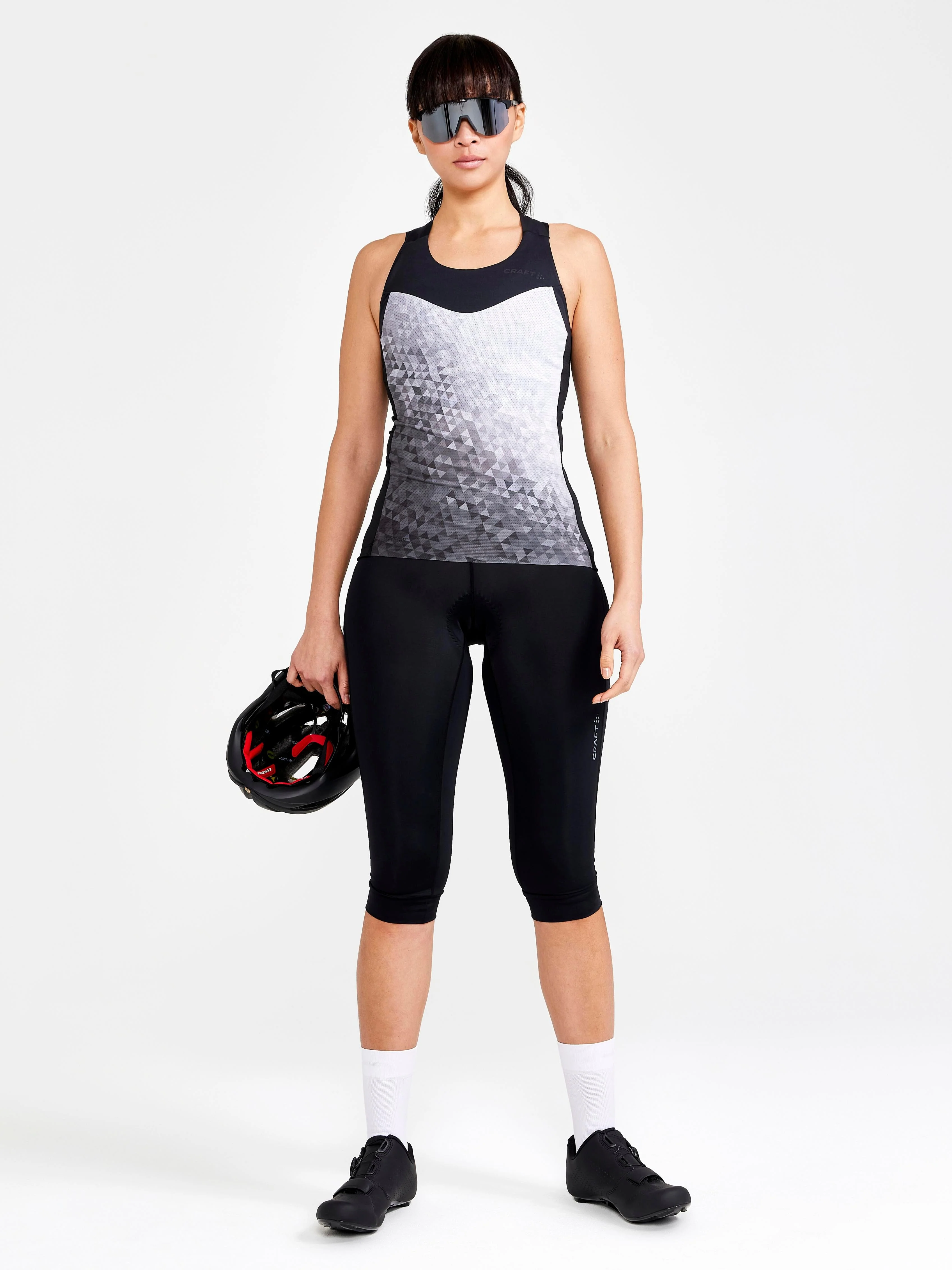 Women's ADV Endur Cycling Singlet - MULTI/BLACK - Image 5