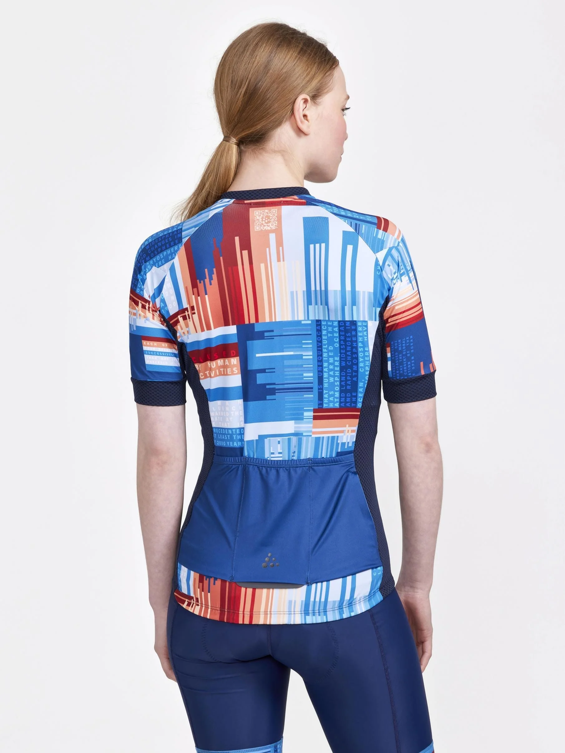 Women's ADV Endur Graphic Cycling Jersey - BLAZE/MULTI - Image 2