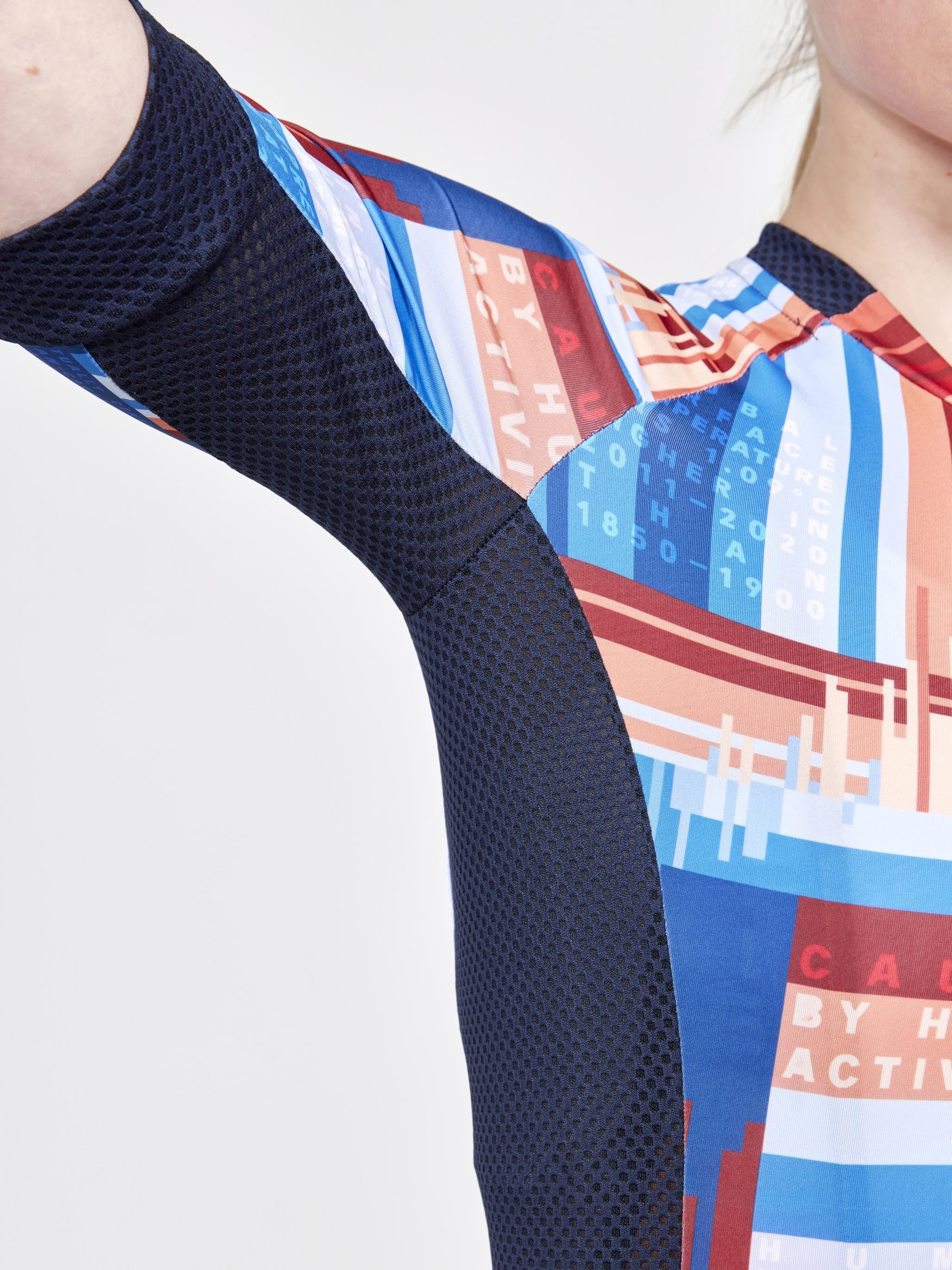 Women's ADV Endur Graphic Cycling Jersey - BLAZE/MULTI - Image 5