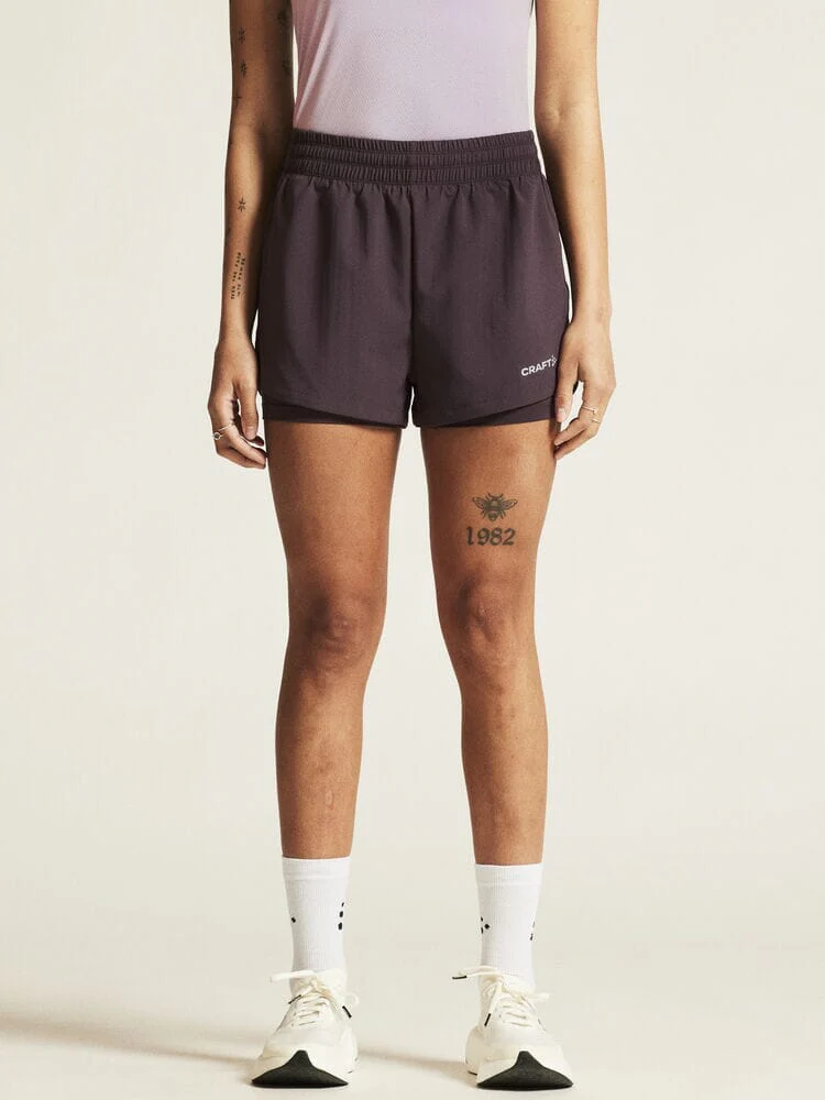 Women's ADV Essence 2-In-1 Shorts 2 - DK Plum - Image 2