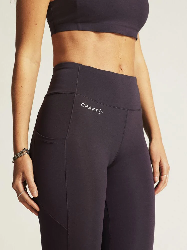 Women's ADV Essence Capri Training Tights 2 - DK Plum - Image 3