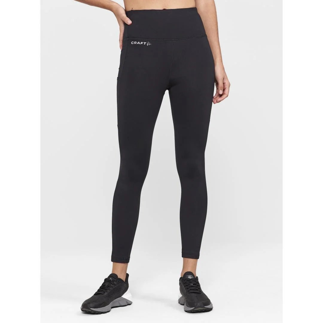 Women's ADV Essence High Waist Warm Tights - Black - Image 7