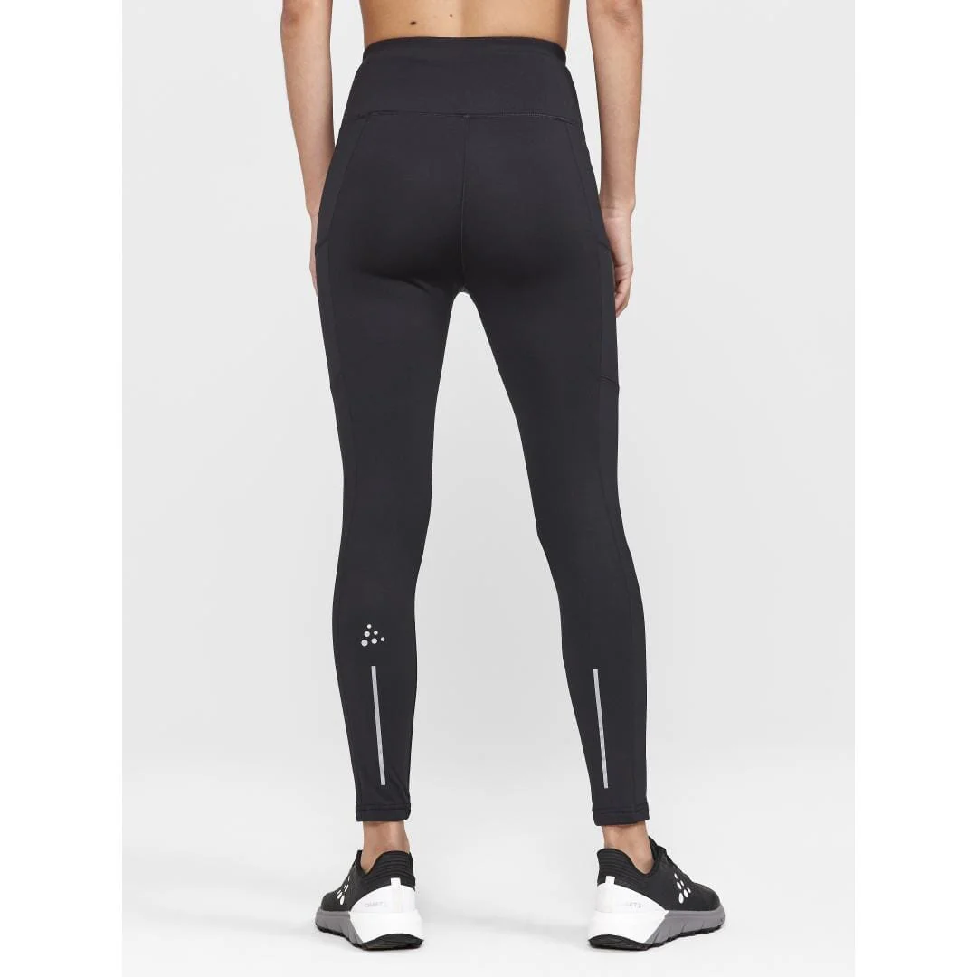 Women's ADV Essence High Waist Warm Tights - Black - Image 9