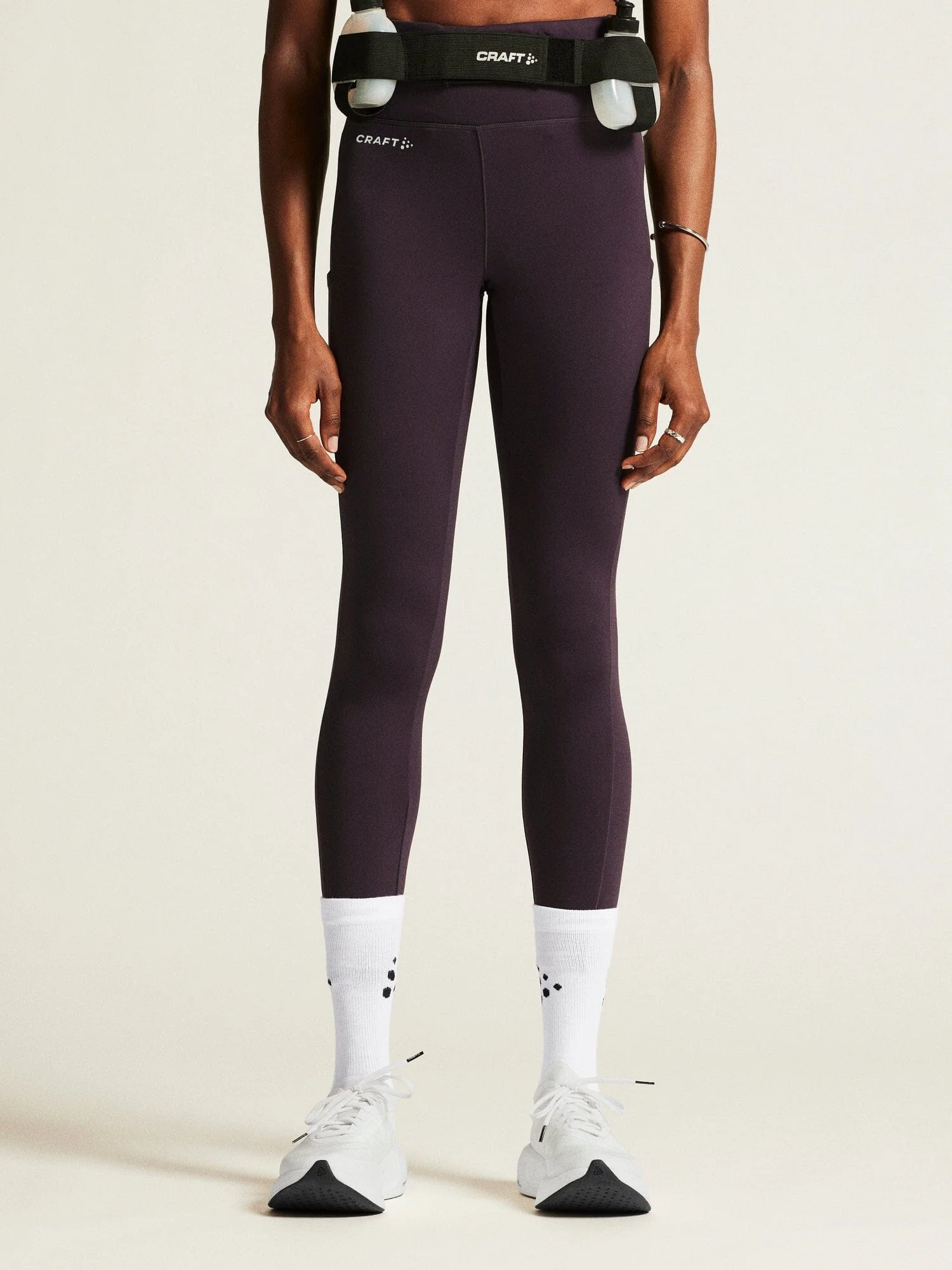 Women's ADV Essence High Waist Warm Tights - DK PLUM - Image 2